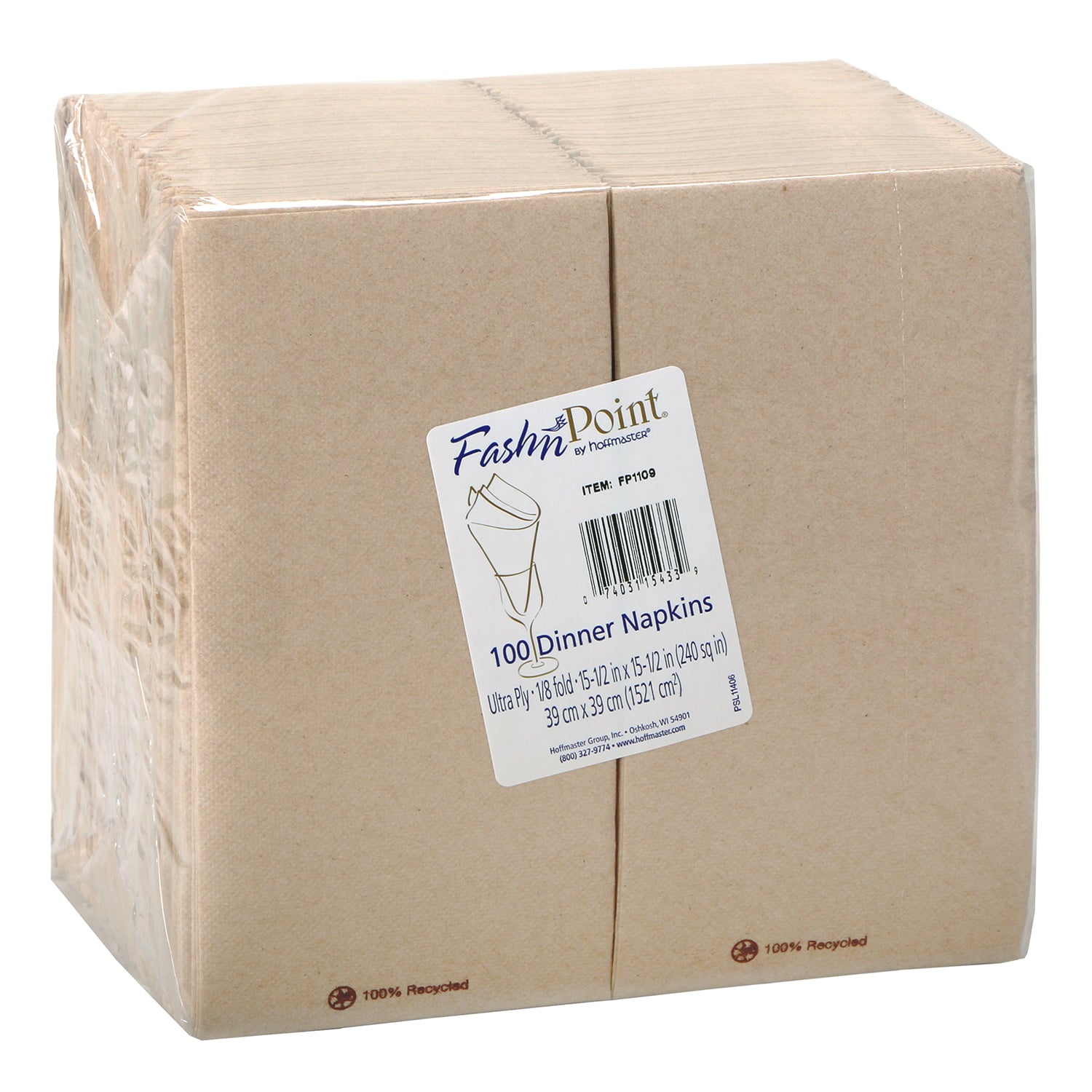 Napkin Din Nat Fashnpoint® Fold Ultra Ply Col In Depth Rec 100 Each - 8 Per Case.