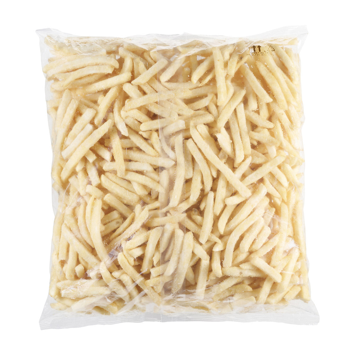 Simplot Thunder Crunch 8" Battered Straightcut Fries 5 Pound Each - 6 Per Case.