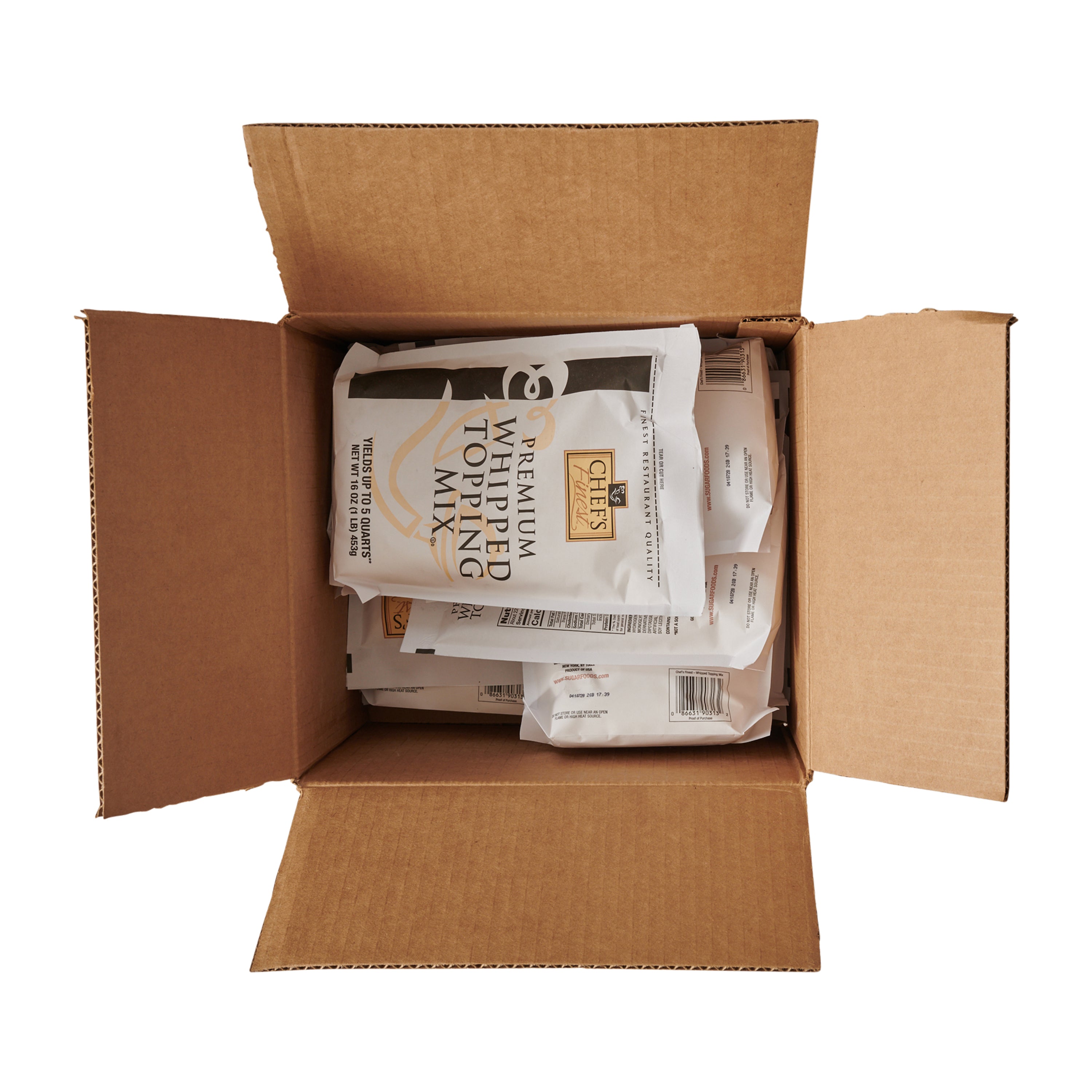 Chef's Finest Whipped Topping 16 Ounce Size - 12 Per Case.