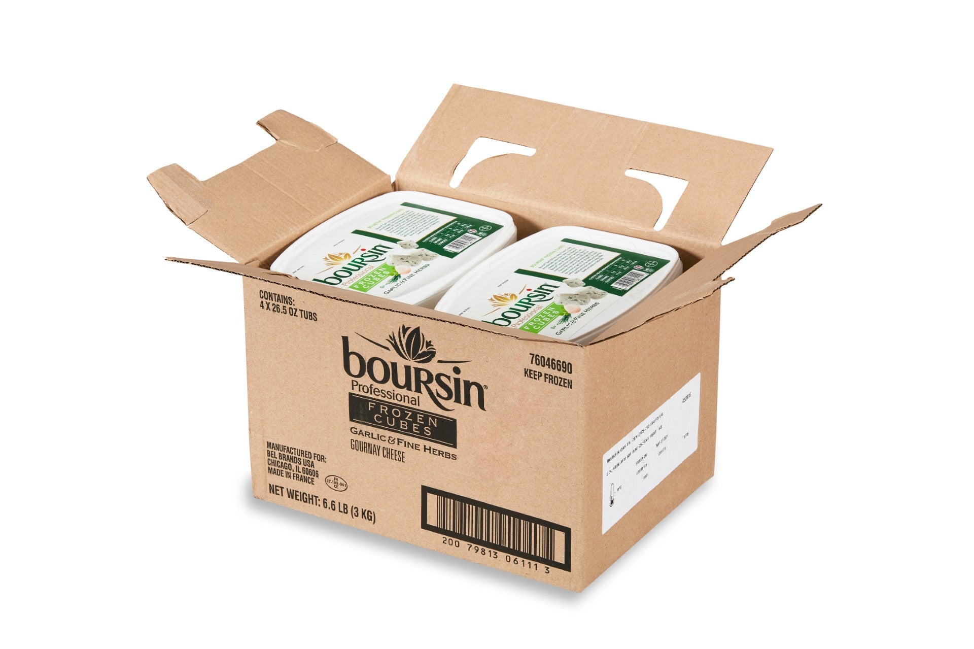 Boursin Boursin Frozen Cubes 26.5 Ounce Size - 4 Per Case.