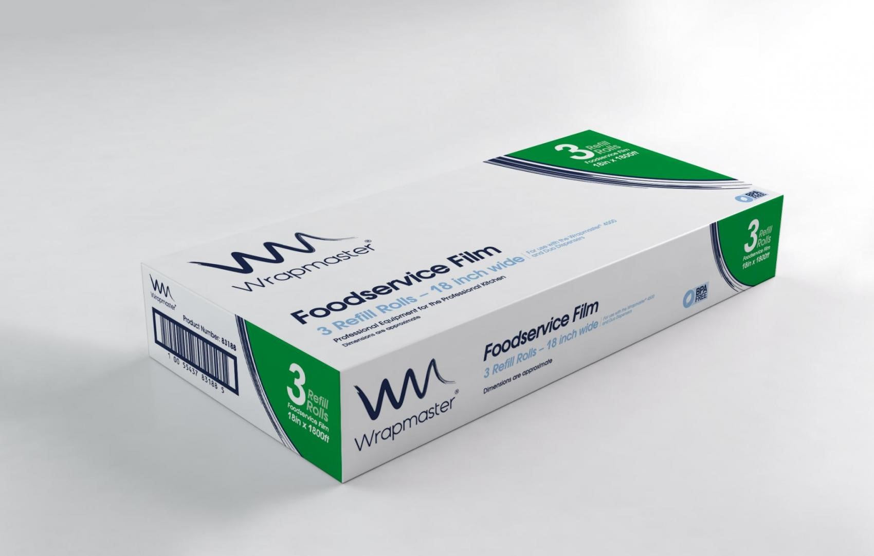 Foodservice Film Refill 8"x' 3 Each - 1 Per Case.