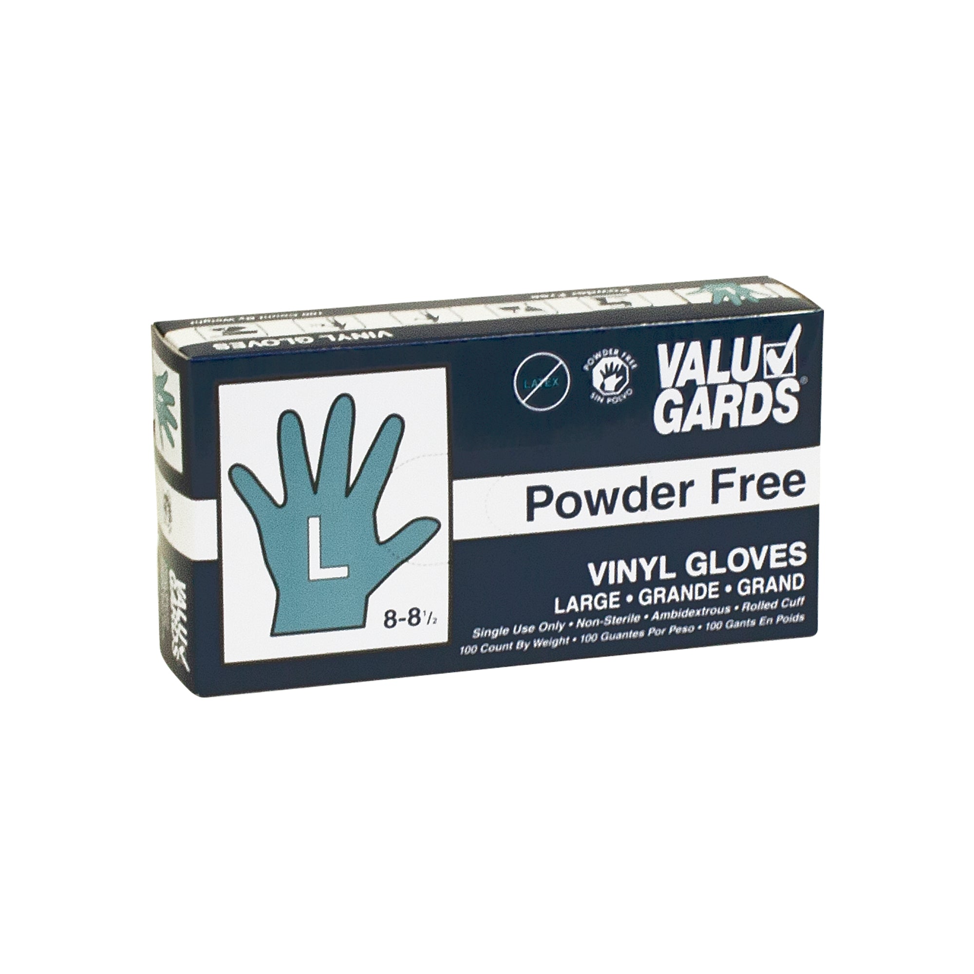 Glove Vinyl Valugard Powder Free Large 100 Each - 10 Per Case.