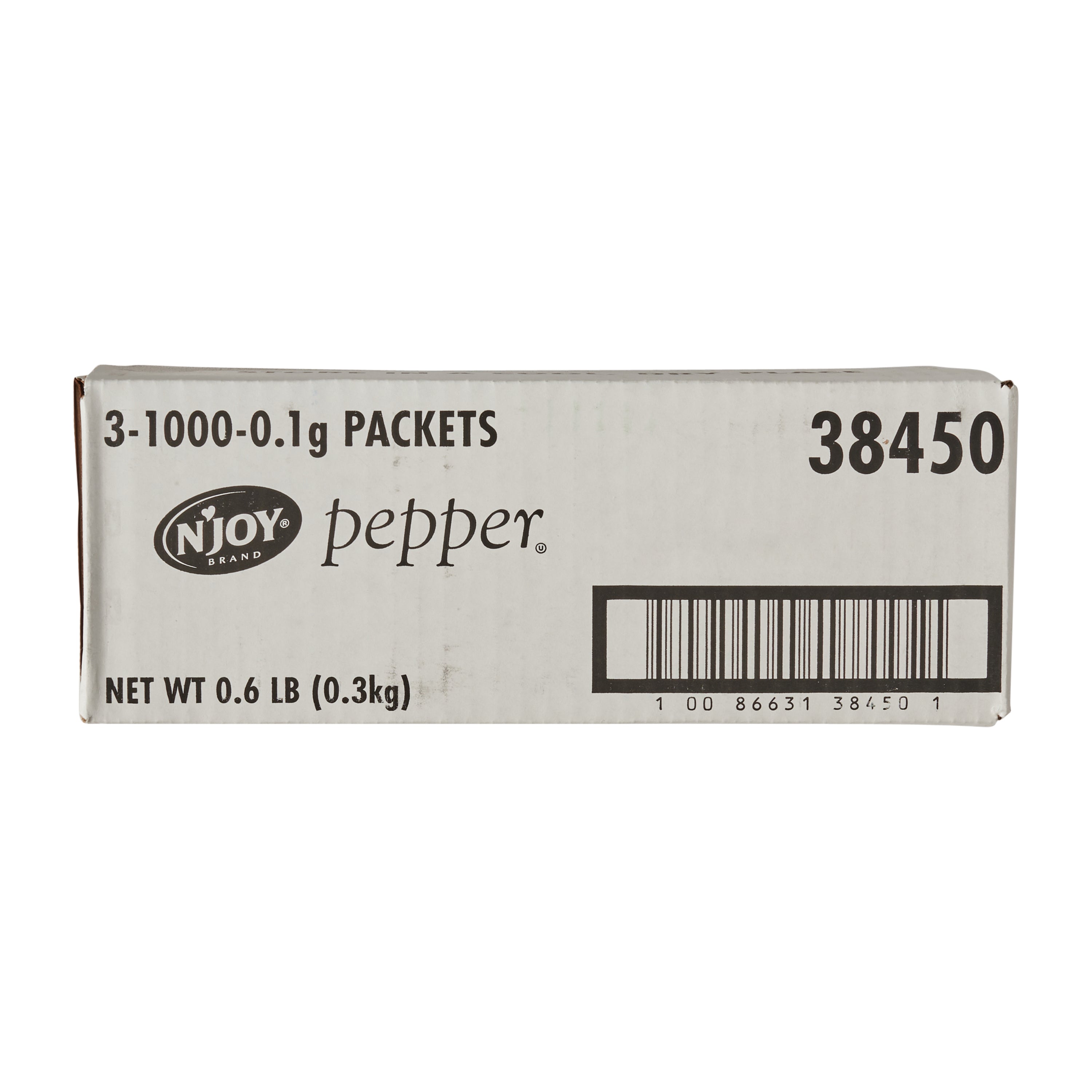 N'joy Pepper Packets 0.1 Grams Each - 3000 Per Case.