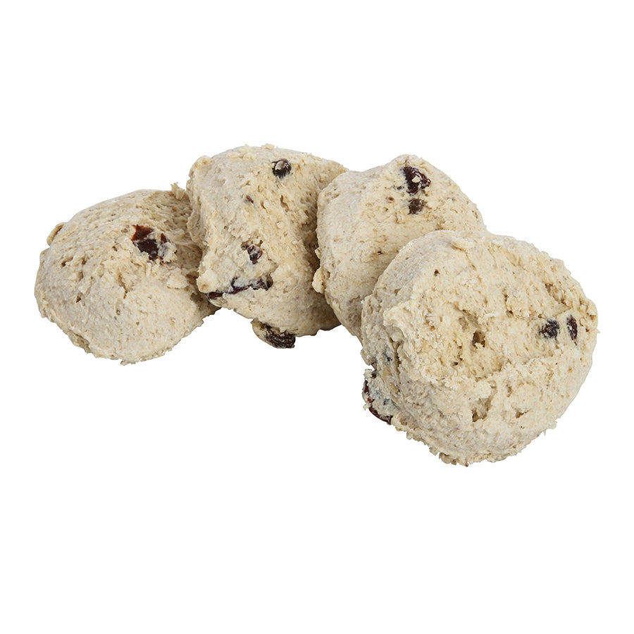 Frozen Cookie Dough Oatmeal Raisin Bulk Bag 2 Ounce Size - 160 Per Case.