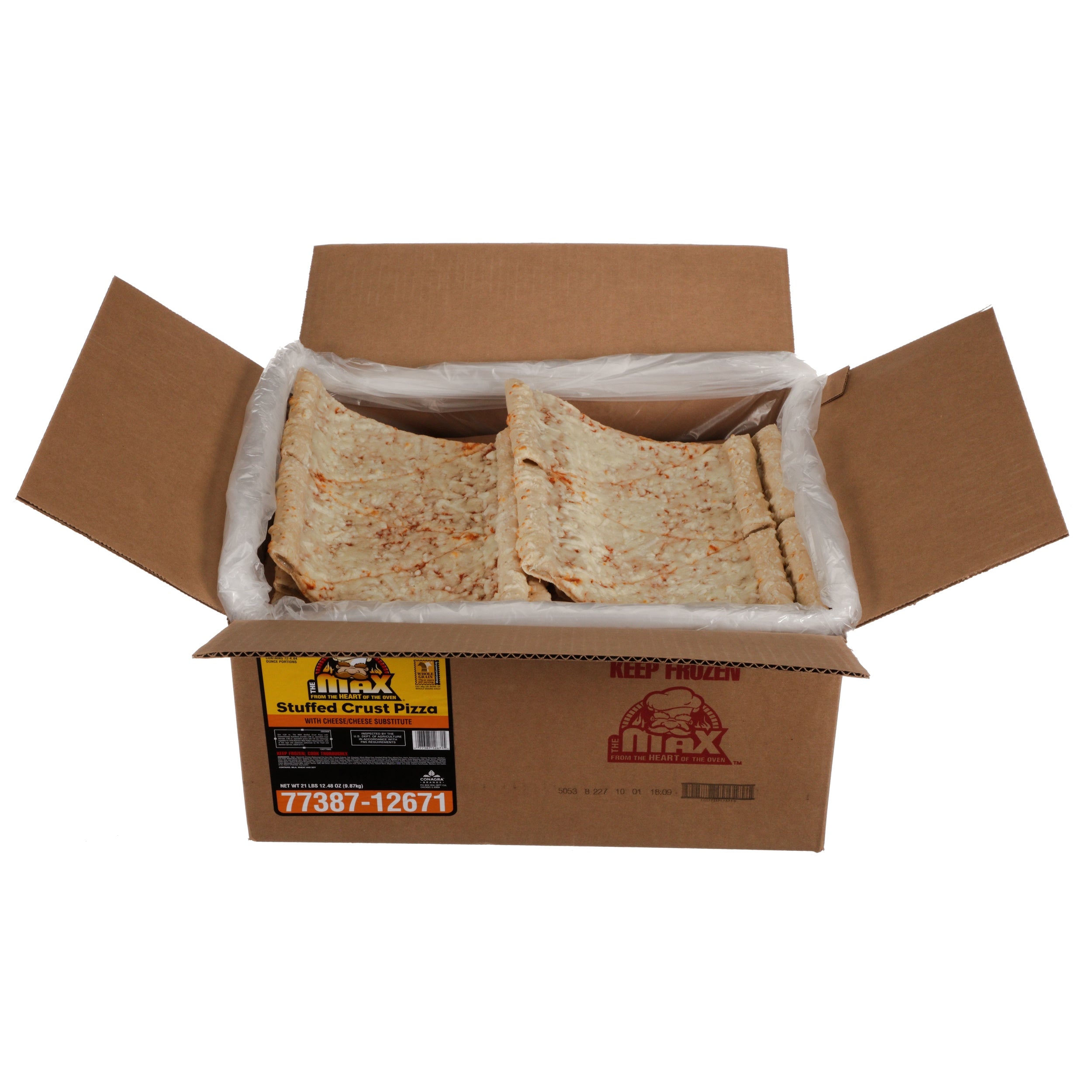 Stuffed Crust Whole Grain Cheese 4.84 Ounce Size - 72 Per Case.