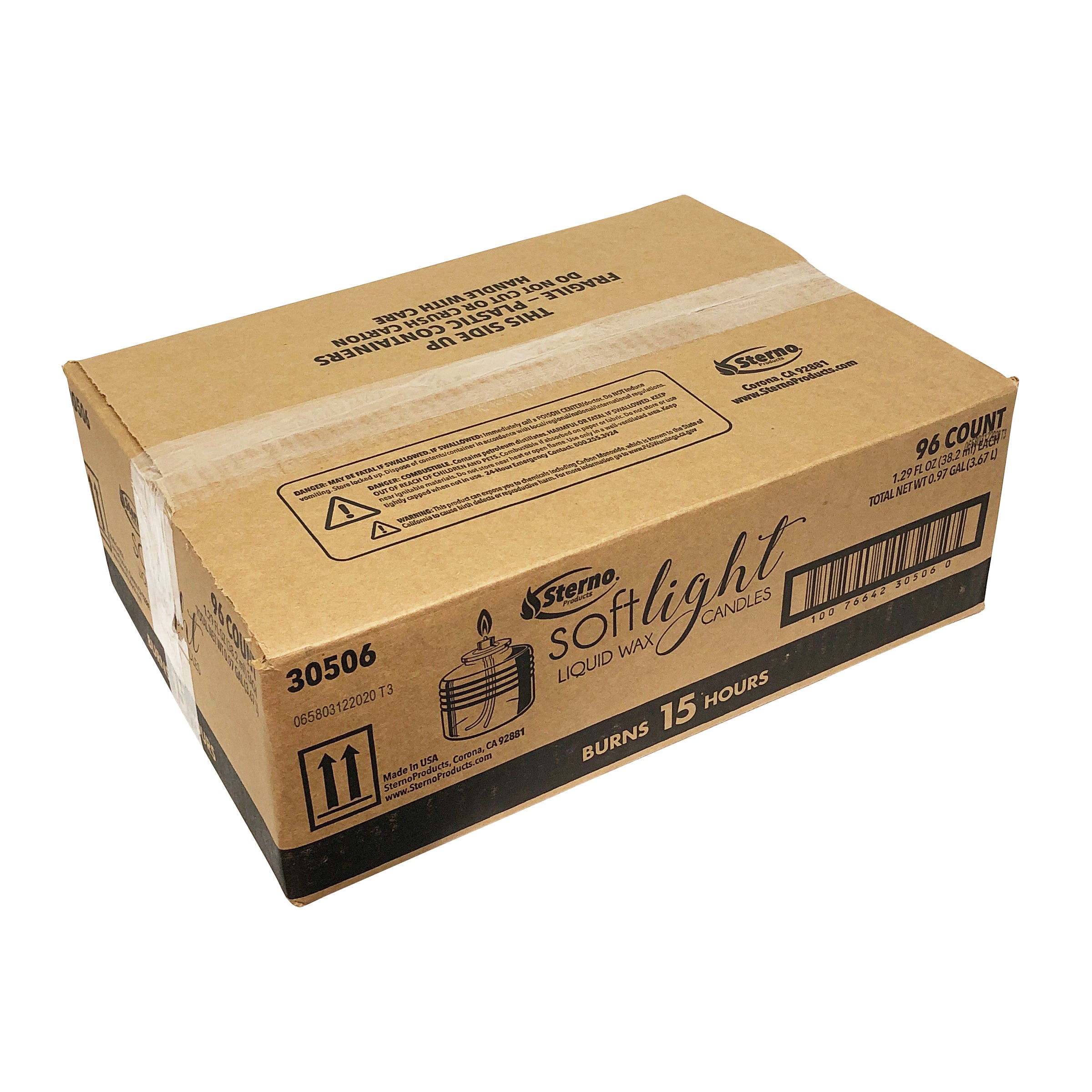 Hr Soft Light Liquid Wax Candles 1 Each - 96 Per Case.