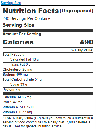Nestle Professional Tollhouse Peanut Butter Cookie Dough 240 Count 22.5 Pound Each - 1 Per Case.