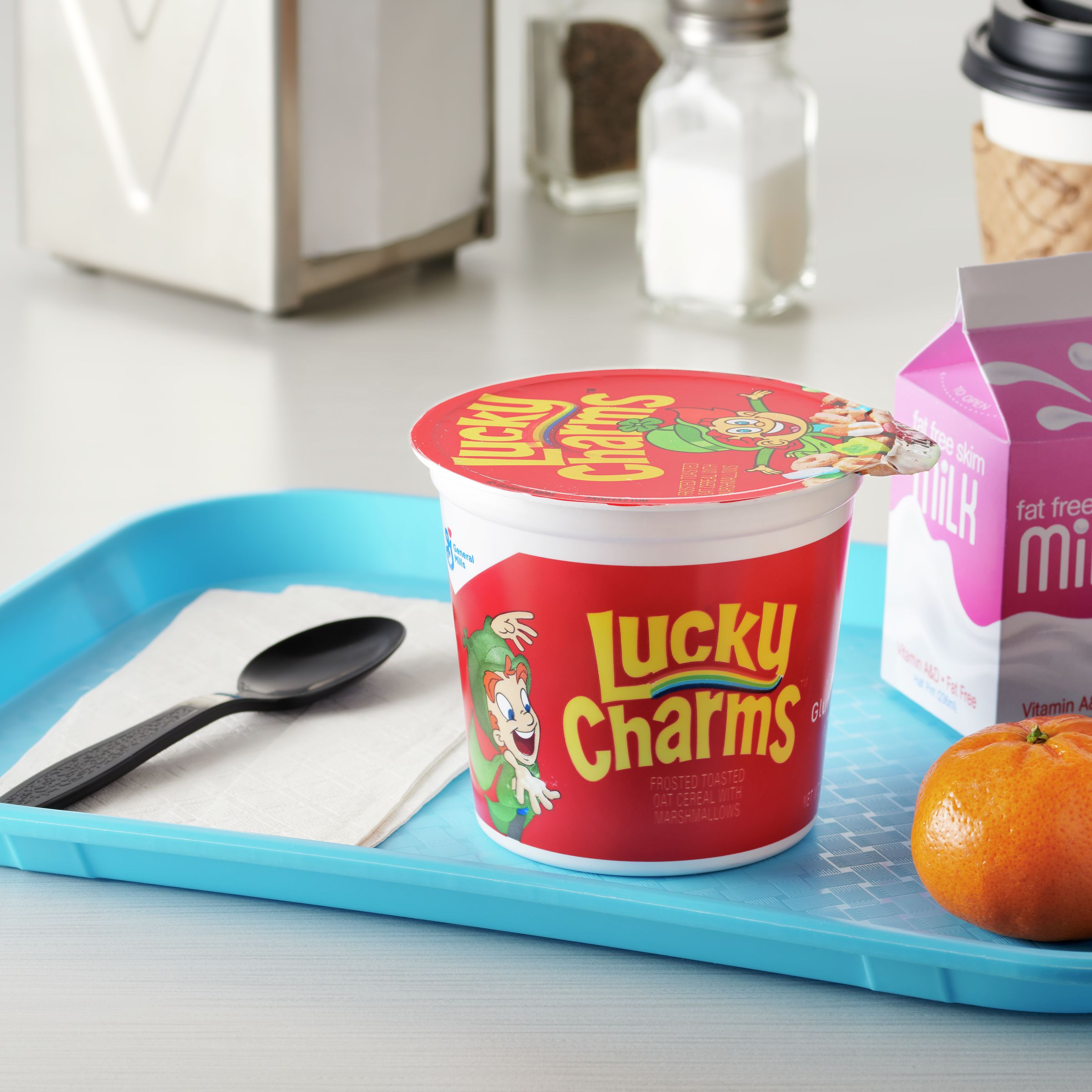 Lucky Charms™ Cereal Single Serve Cup 10.2 Ounce Size - 10 Per Case.