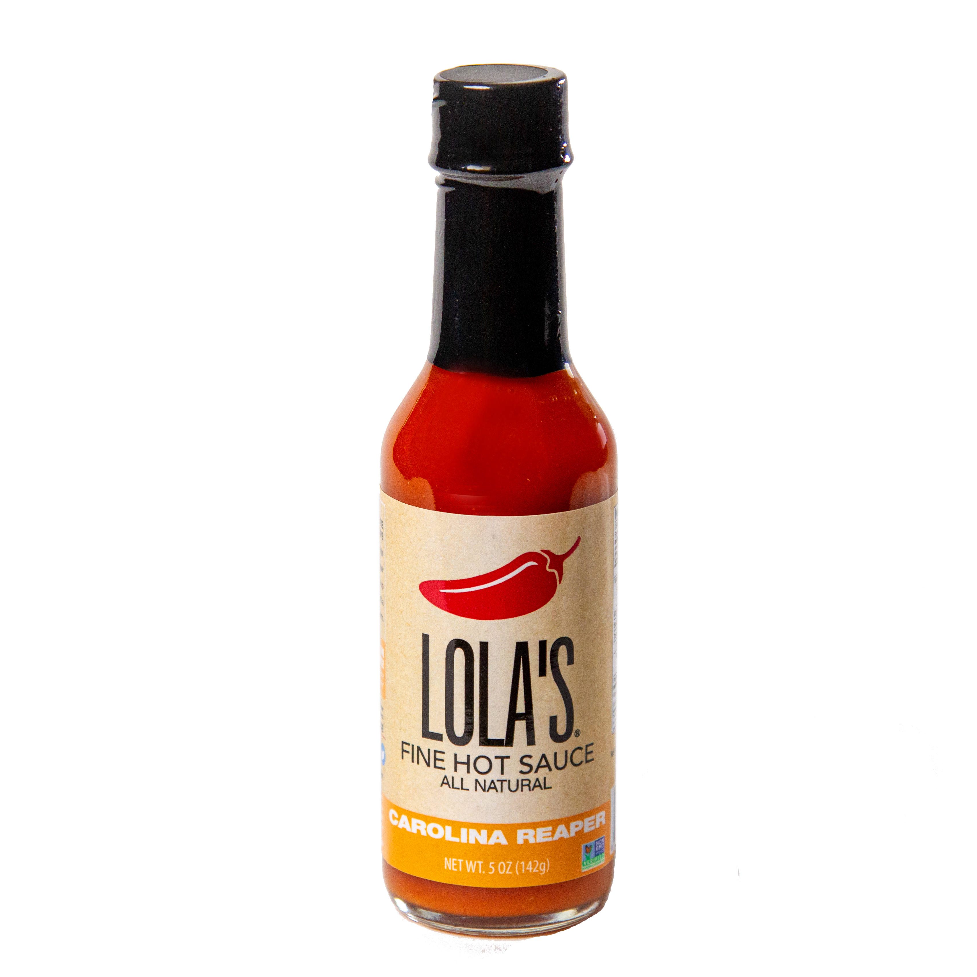 Lola's Fine Hot Sauce Carolina Reaper 5 Ounce Size - 12 Per Case.