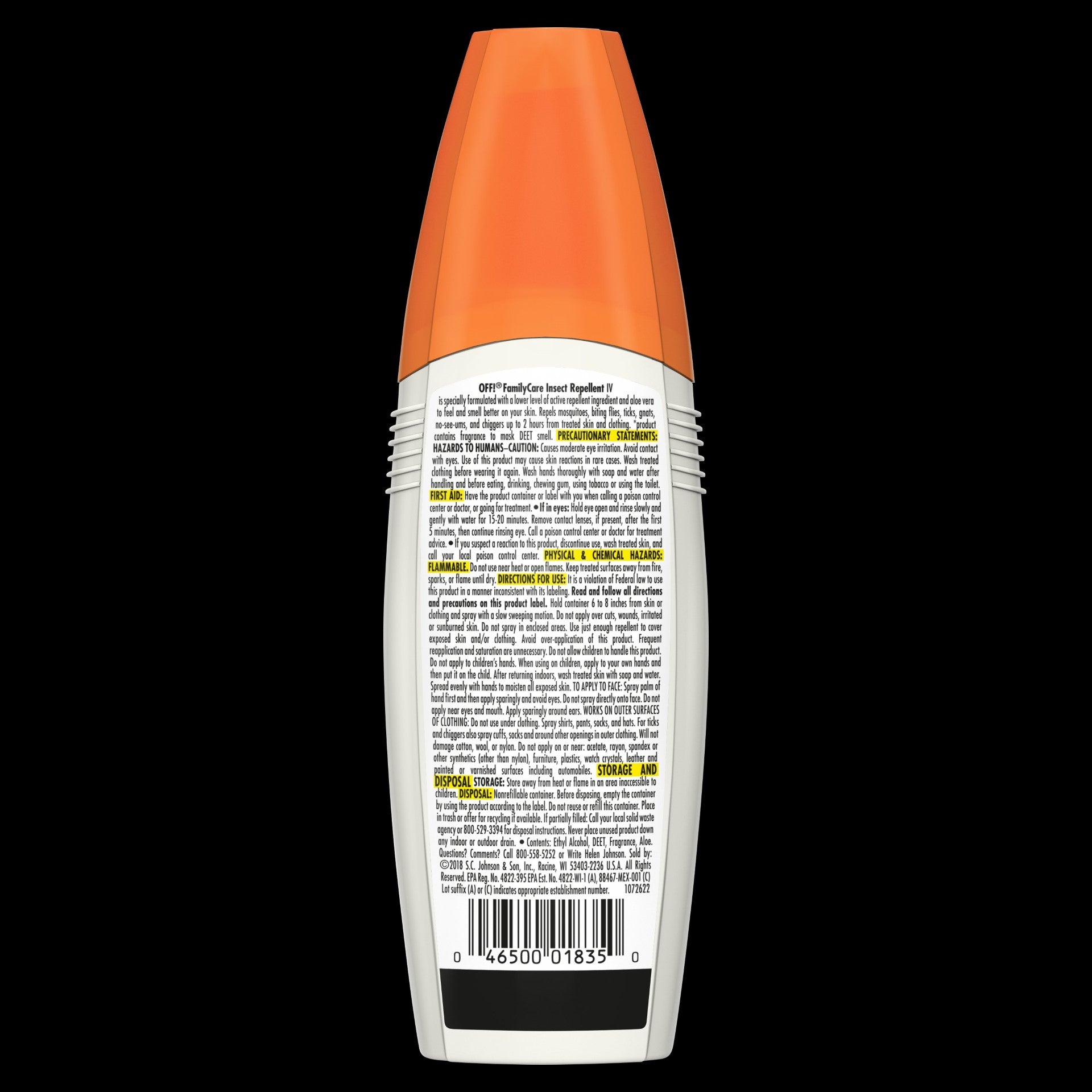 Off Family Care Spritz With Wipe 6 Fluid Ounce - 12 Per Case.