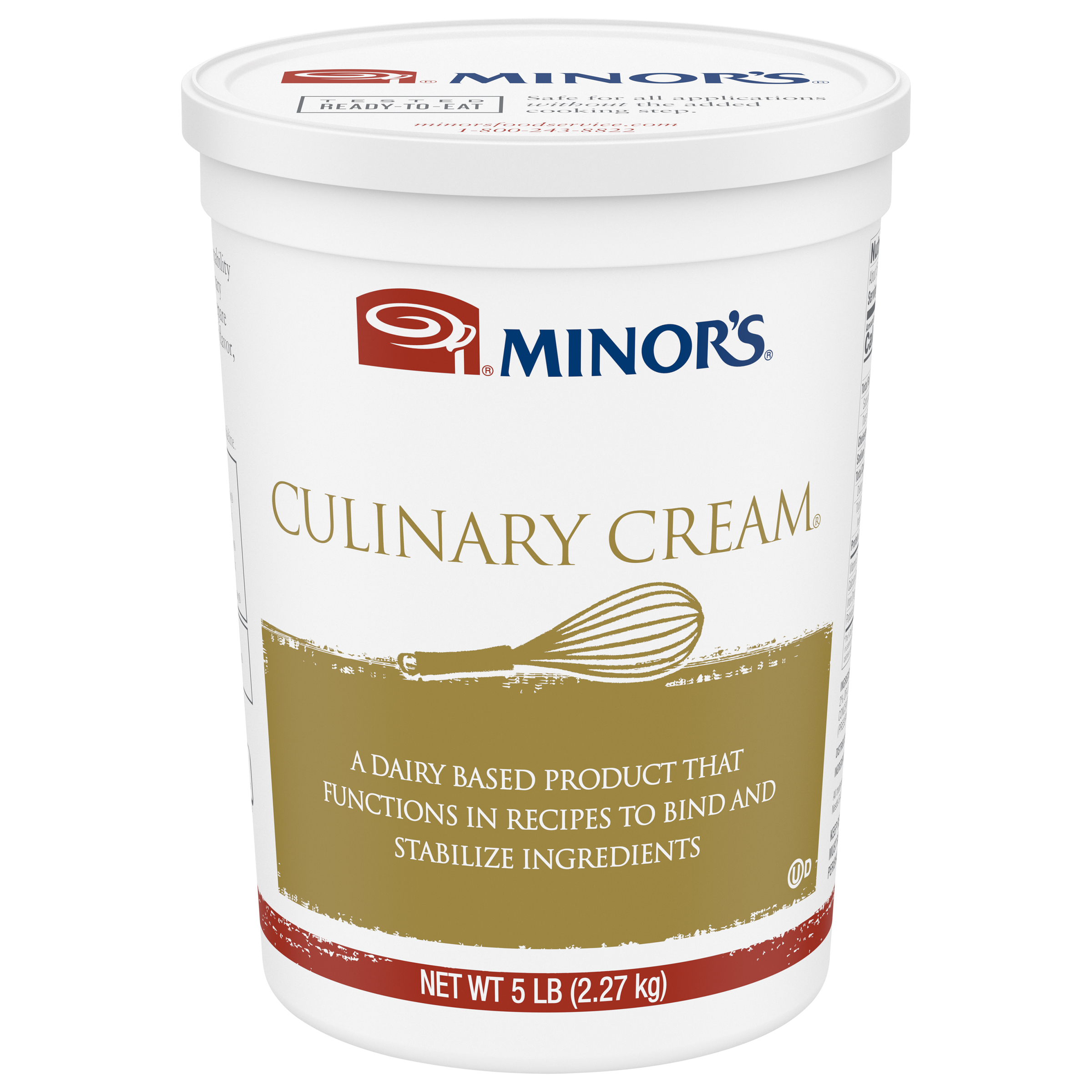 Minor's Culinary Cream, 5 Pounds, 4 per case