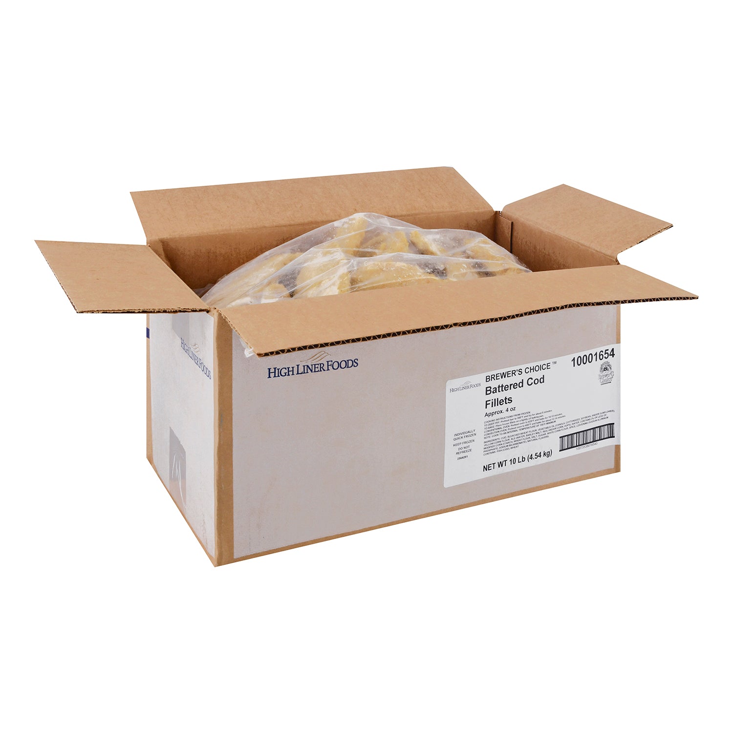 Brewer's Choice Battered Cod Filletsapprox 5 Pound Each - 2 Per Case.