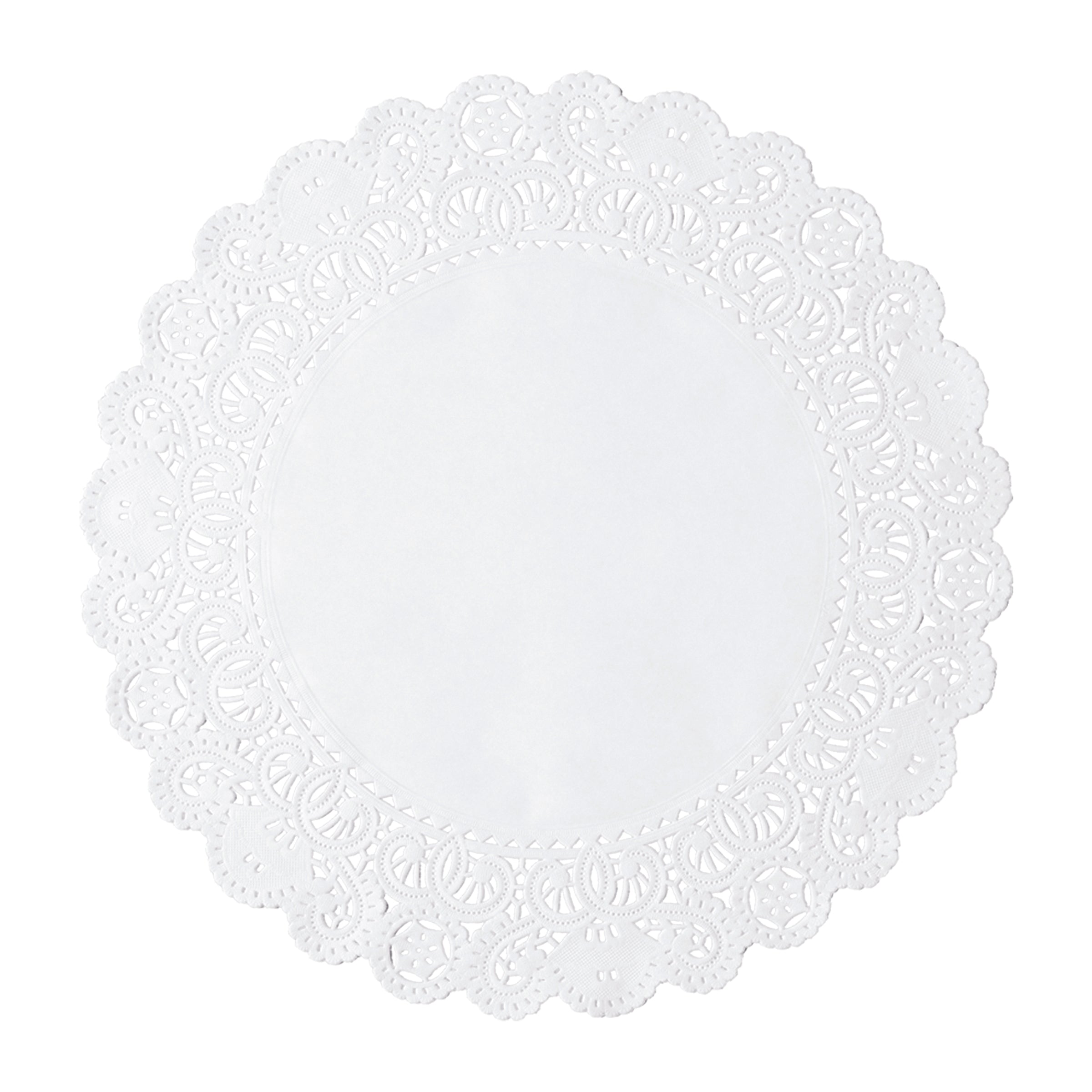 Doily Paper White 5" Round French Lace 1000 Each - 10 Per Case.