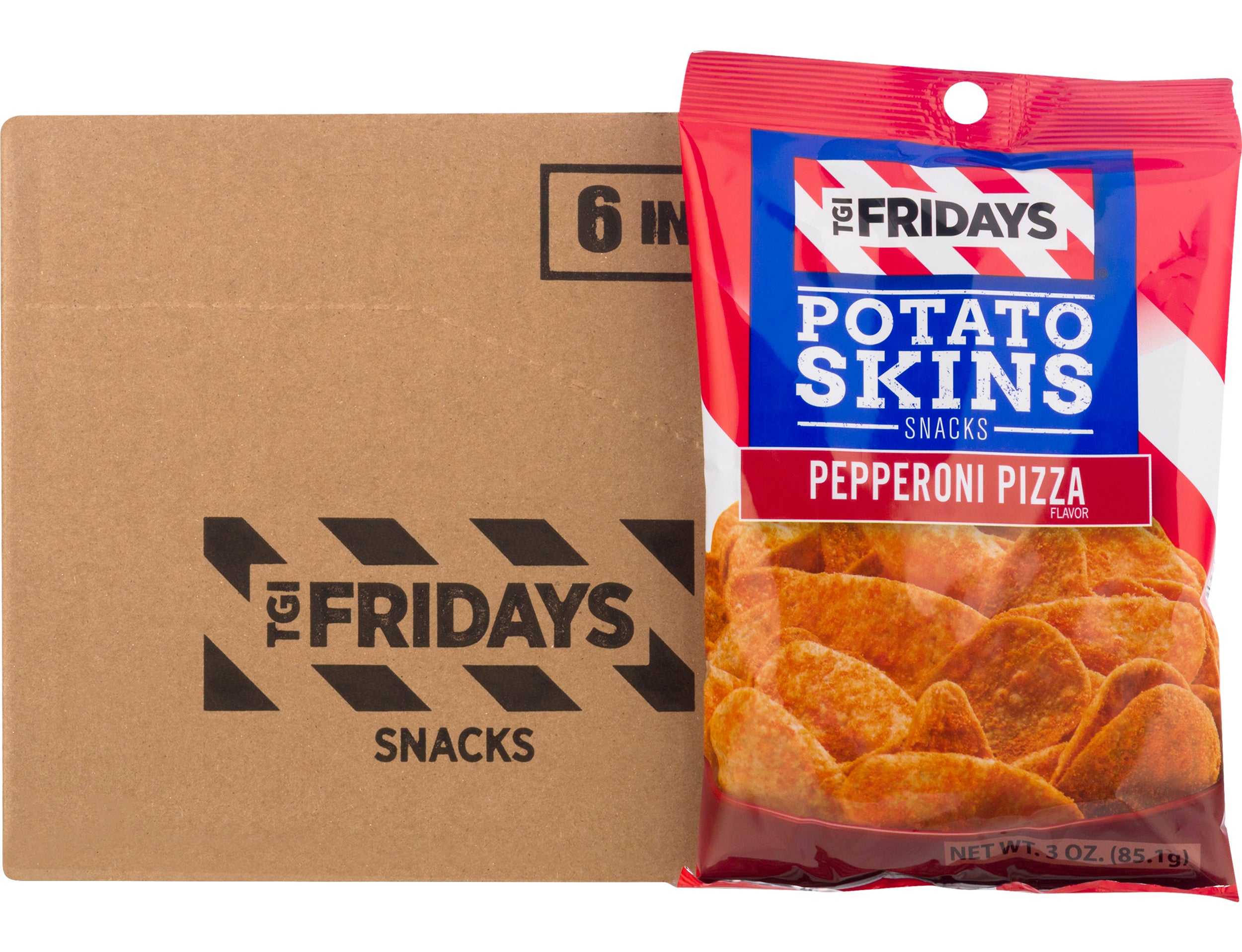 Tgif Skins Pepperoni Pizza 3 Ounce Size - 6 Per Case.
