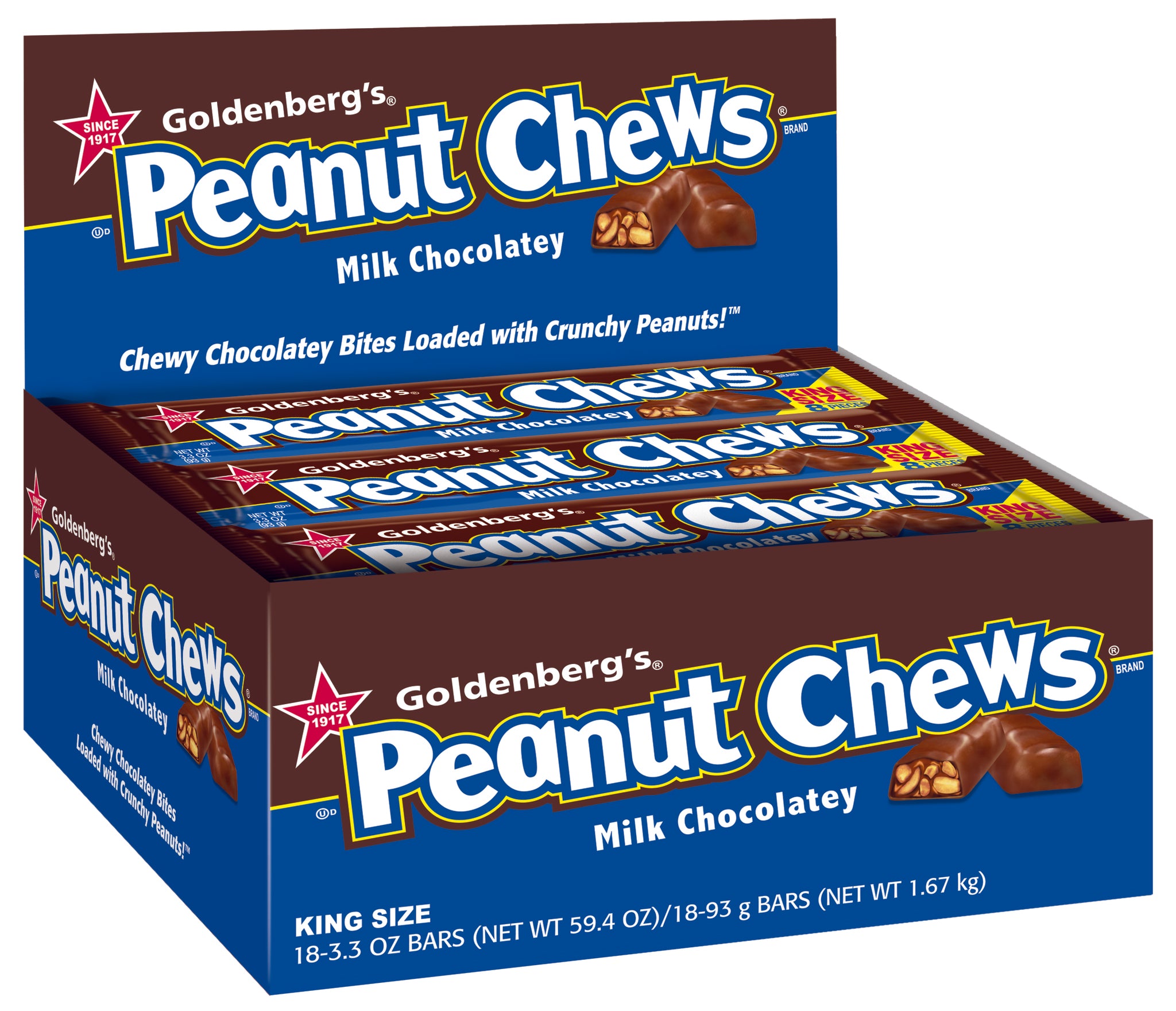 Peanut Chews® Milk Chocolatey Ctcase 3.3 Ounce Size - 144 Per Case.