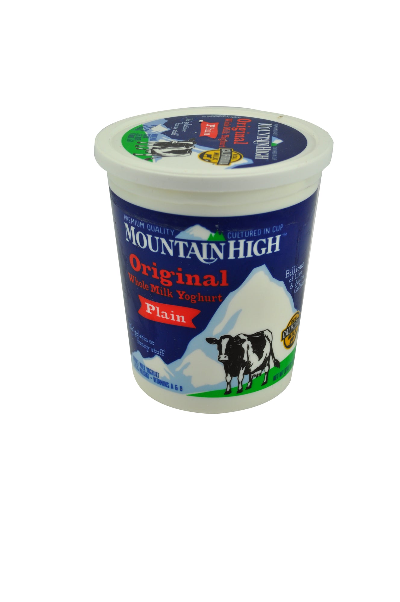 Mountain High™ Whole Milk Yogurt Bulk Tubplain 32 Ounce Size - 6 Per Case.