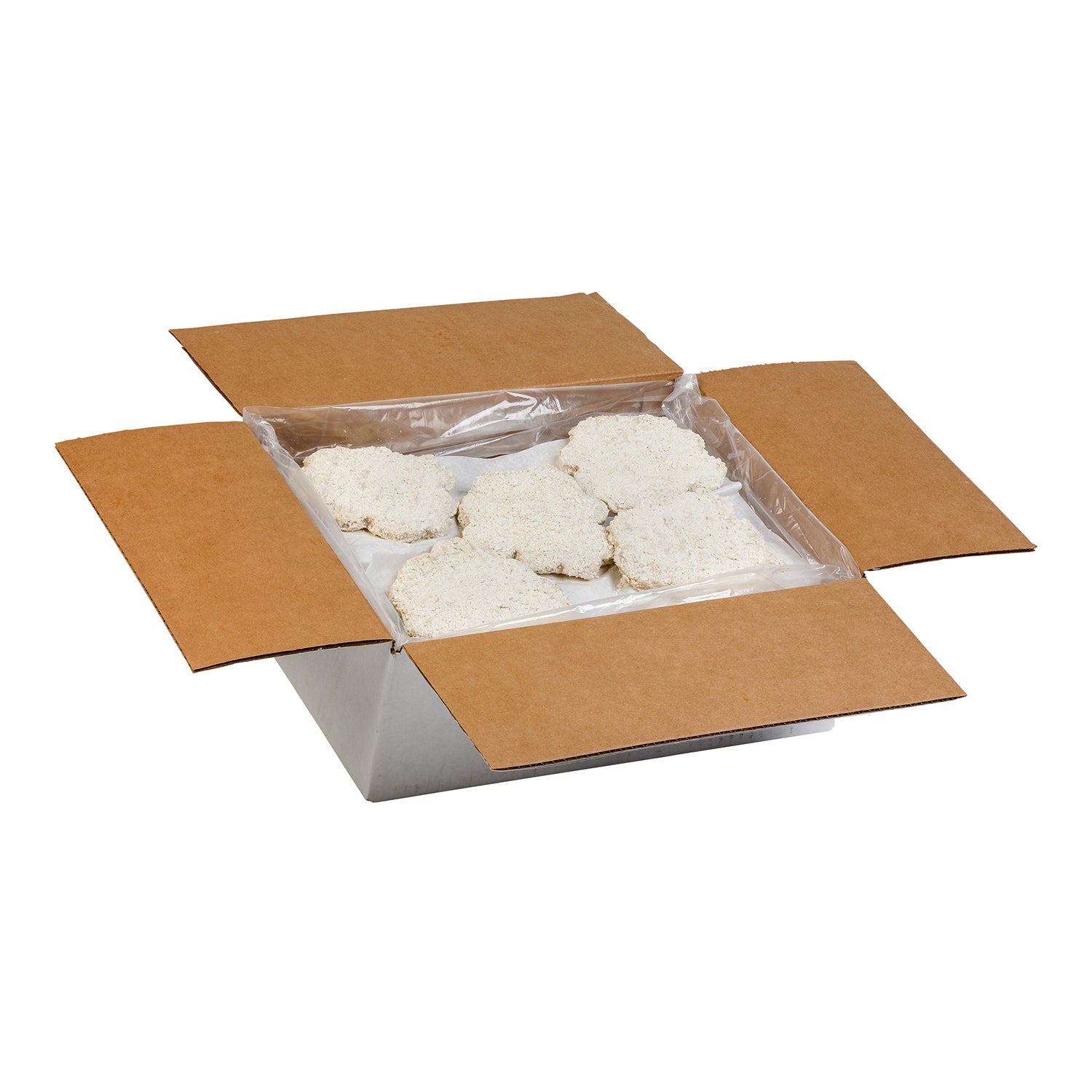 Beef Breaded Chuckwagon Patty 4 Ounce Size - 40 Per Case.