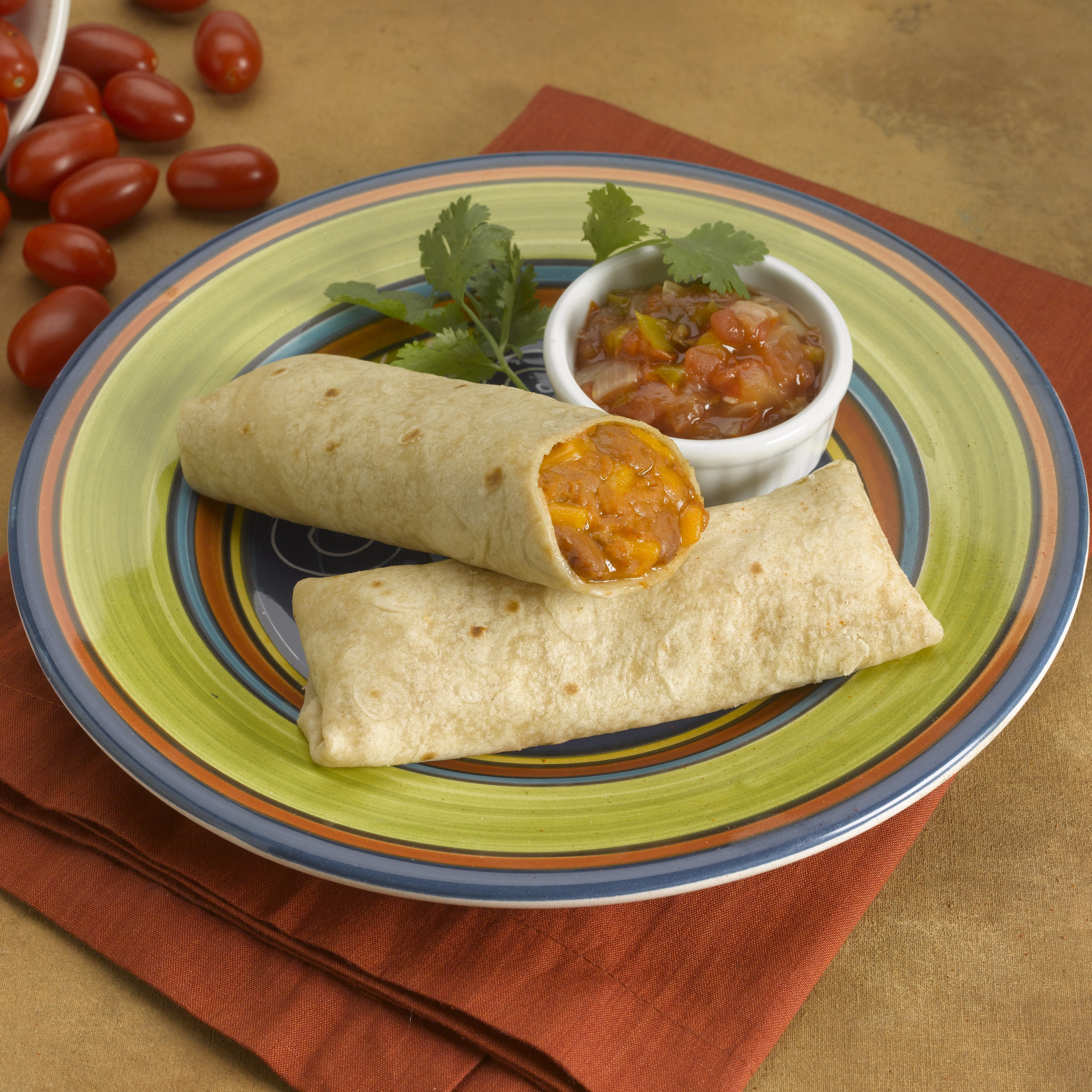 Los Cabos Bean & Cheese Burrito Whole Graincooked Child Nutrition 3.95 Ounce Size - 72 Per Case.