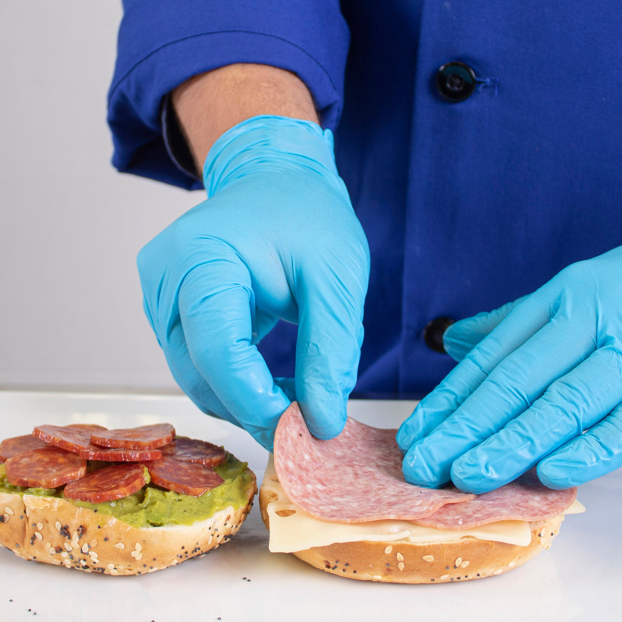 Powder Free Blue Vitrile Large Glove 100 Each - 1000 Per Case.