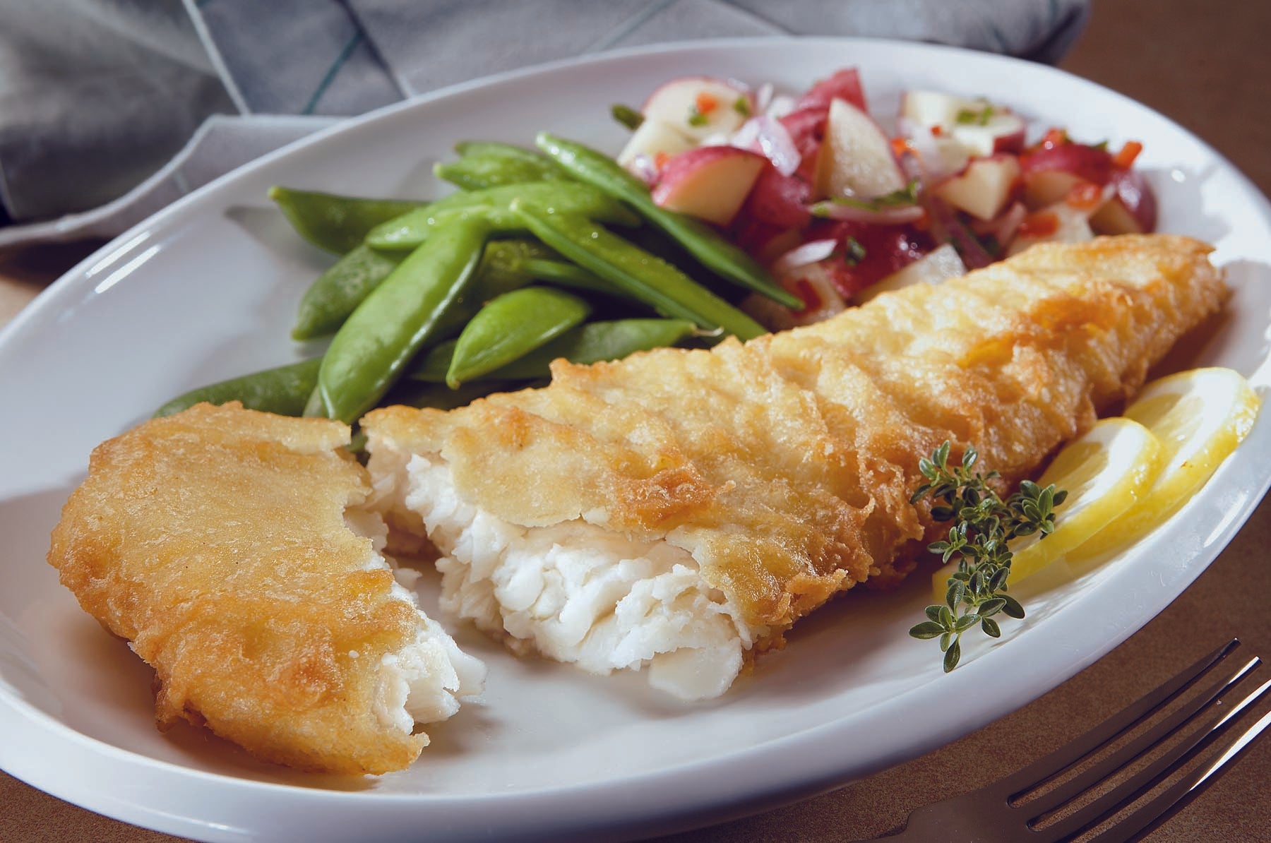 Battered Cod Fillets Approx 10 Pound Each - 1 Per Case.