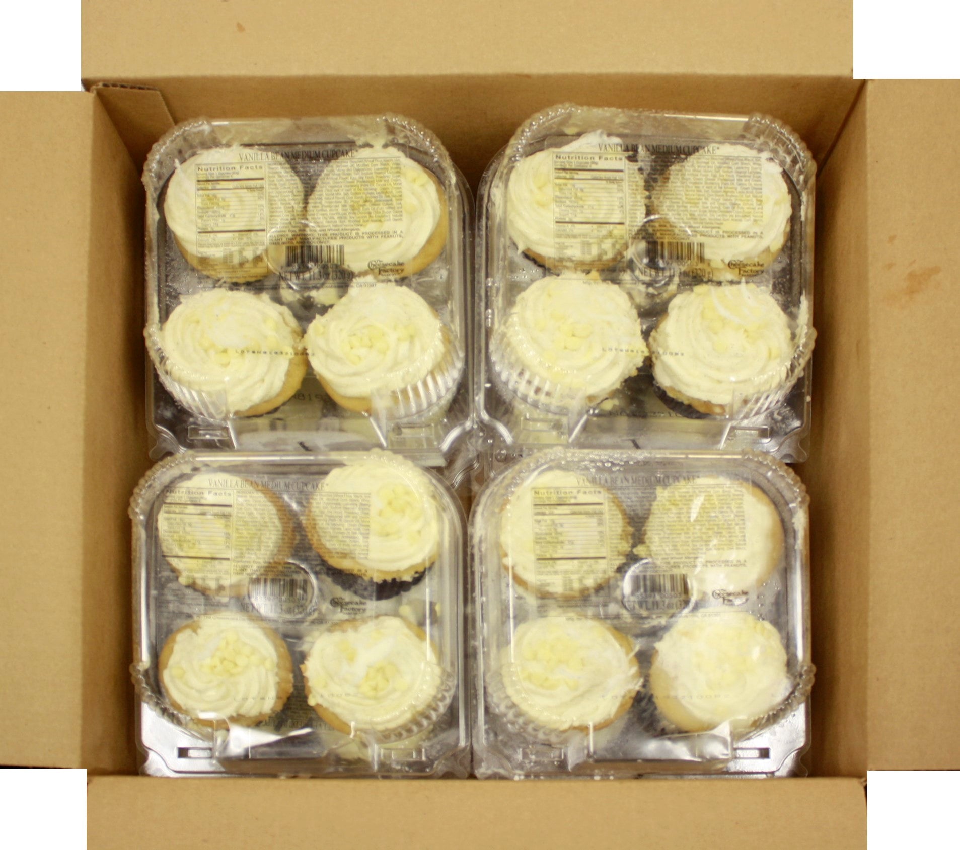 Vanilla Bean Medium Cupcake 11.3 Ounce Size - 8 Per Case.