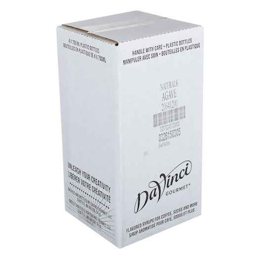 Davinci Gourmet Natural Agave Syrup 750 ML - 4 Per Case.