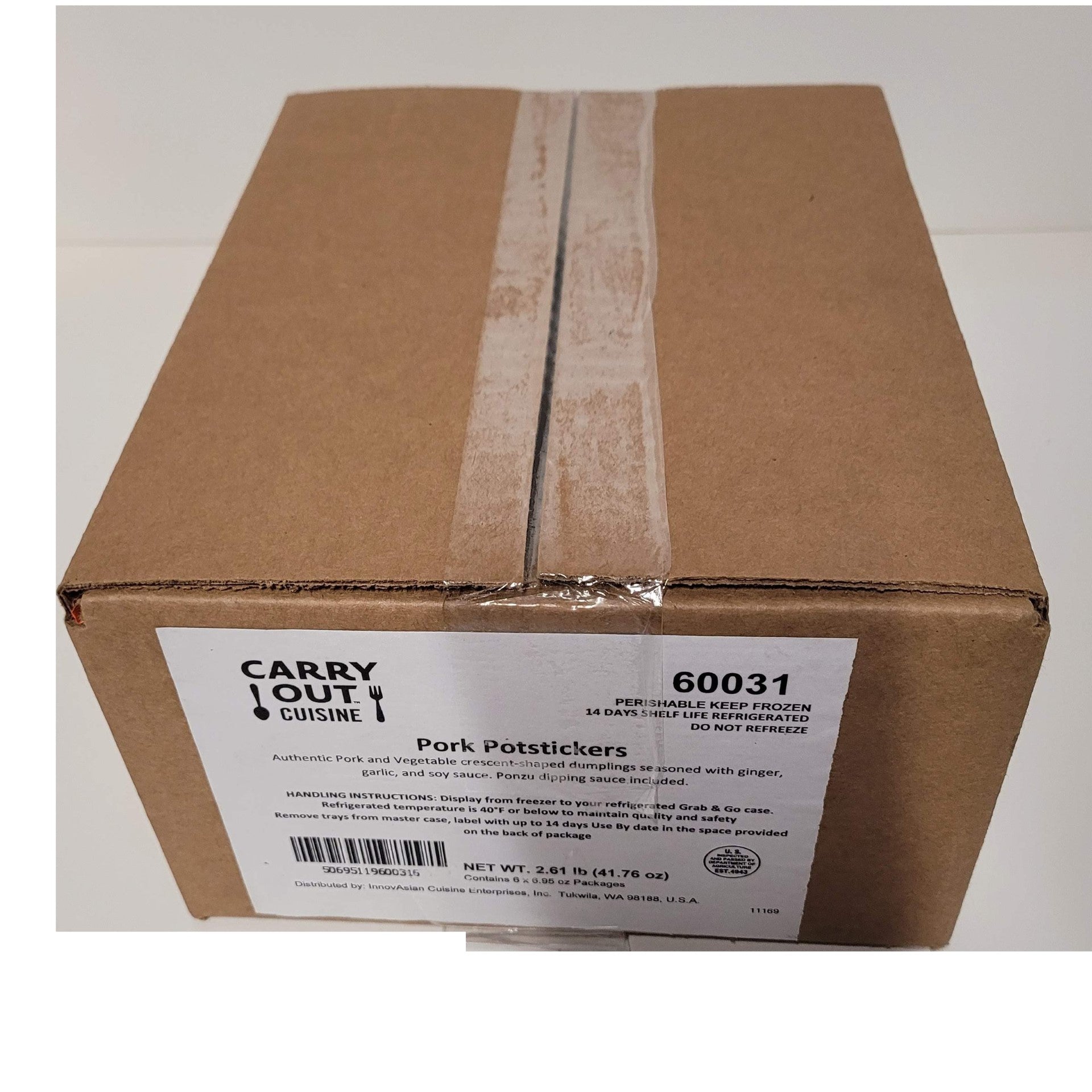 Pork Potsticker 6.95 Ounce Size - 6 Per Case.