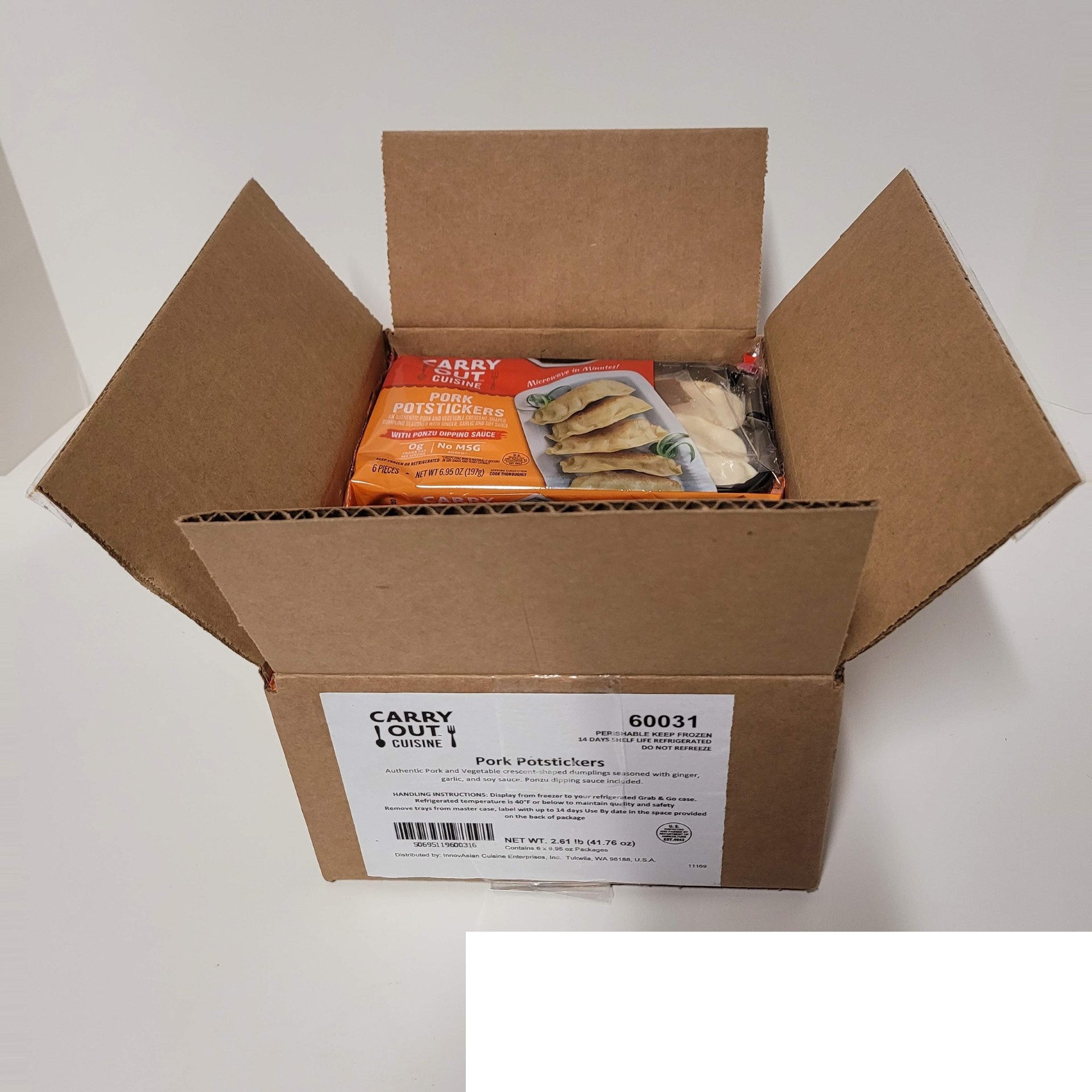 Pork Potsticker 6.95 Ounce Size - 6 Per Case.