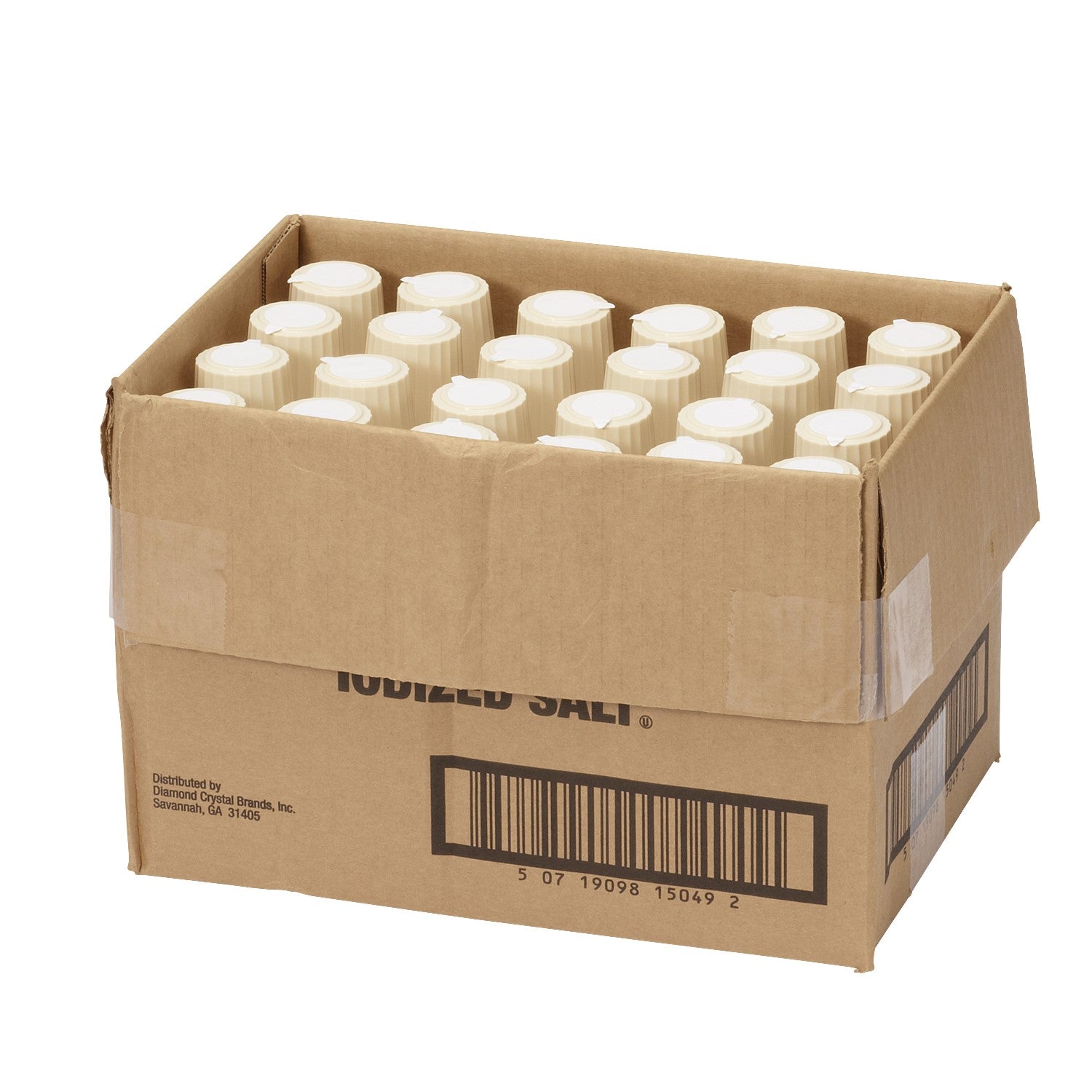 Diamond Crystal Salt Shaker Almond 4 Ounce Size - 48 Per Case.