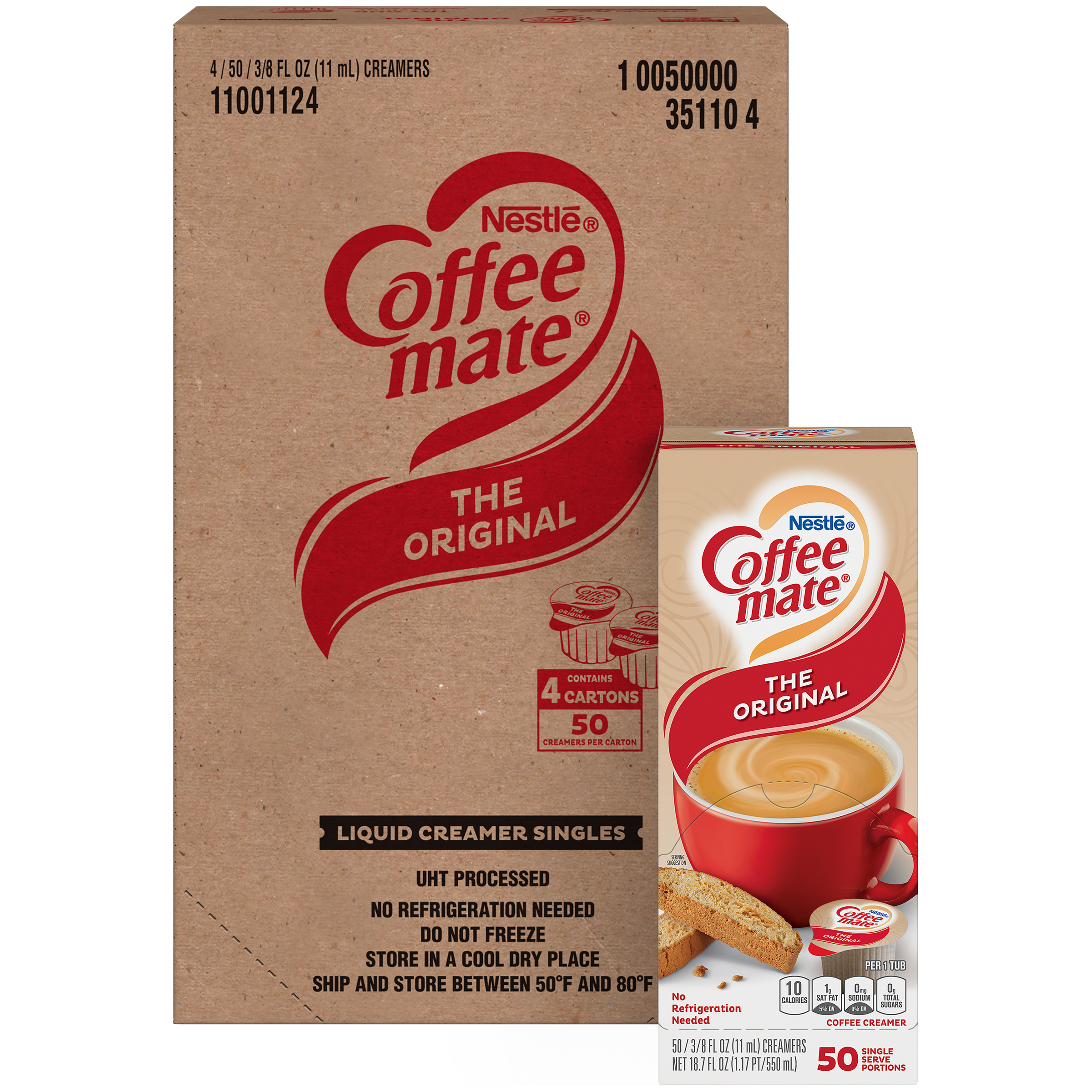 Coffee Mate Liquid Original Tubs 18.7 Fluid Ounce - 4 Per Case