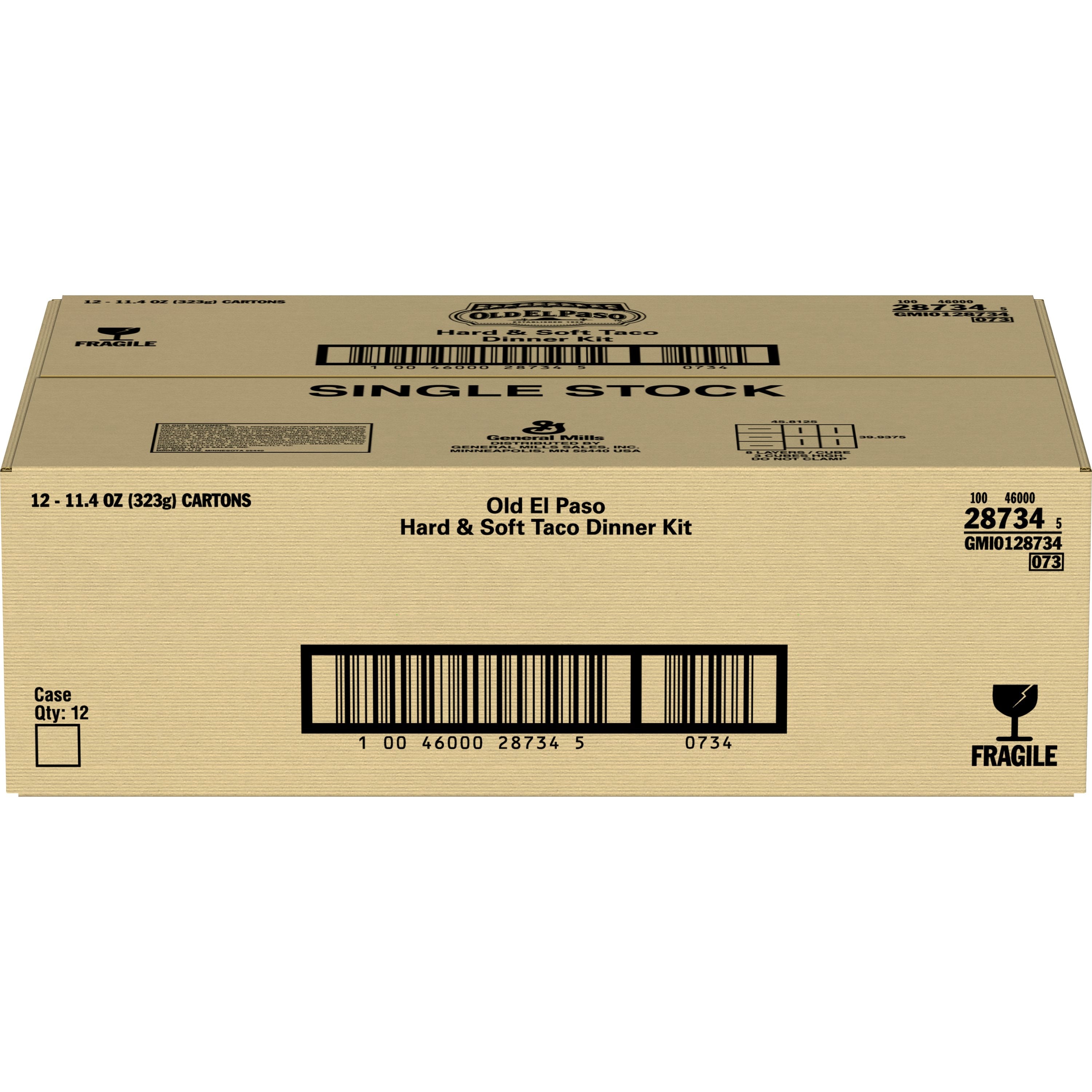 Old El Paso™ Taco Dinner Kit 11.4 Ounce Size - 12 Per Case.