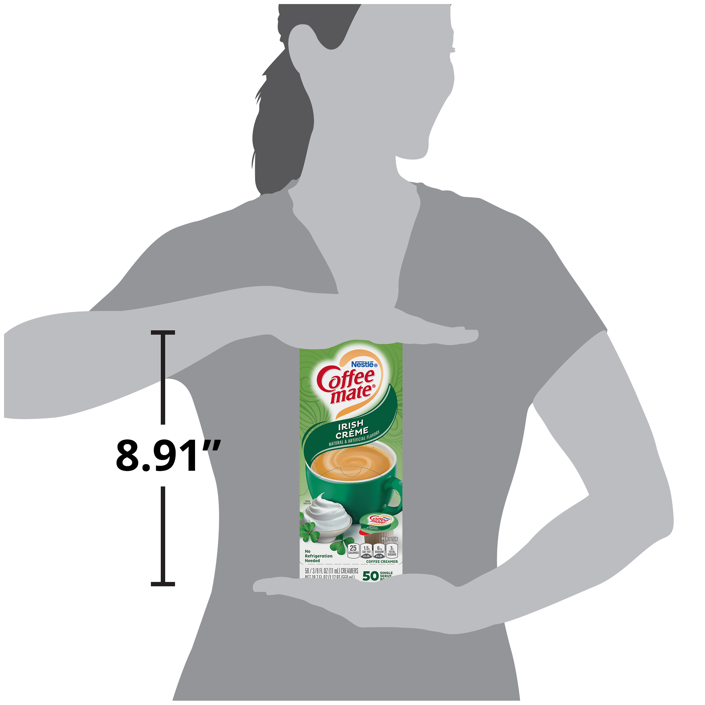 Coffee Mate Liquid Irish Creme Tubs 18.7 Fluid Ounce - 4 Per Case.