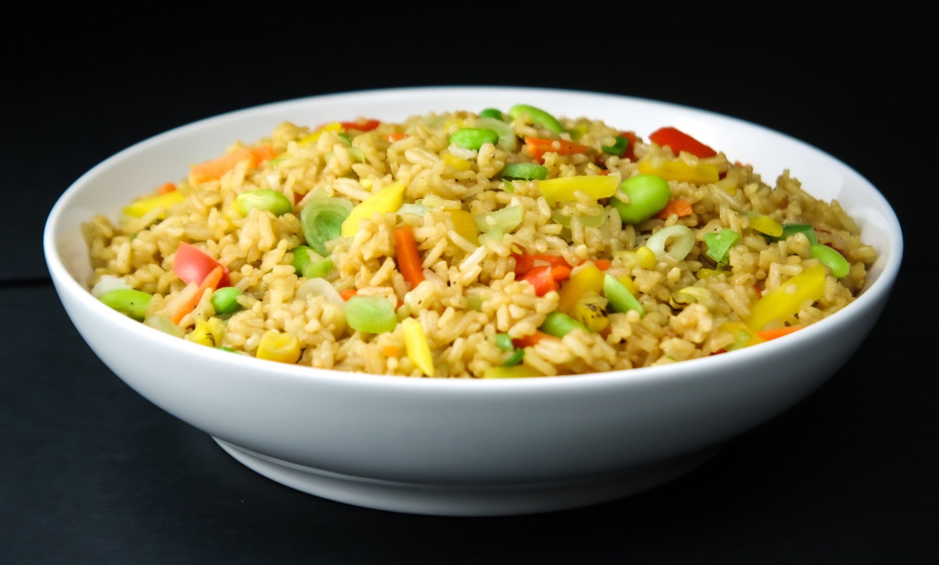 Golden Tiger Gourmet Vegetable Fried Rice Bag 3 Pound Each - 4 Per Case.