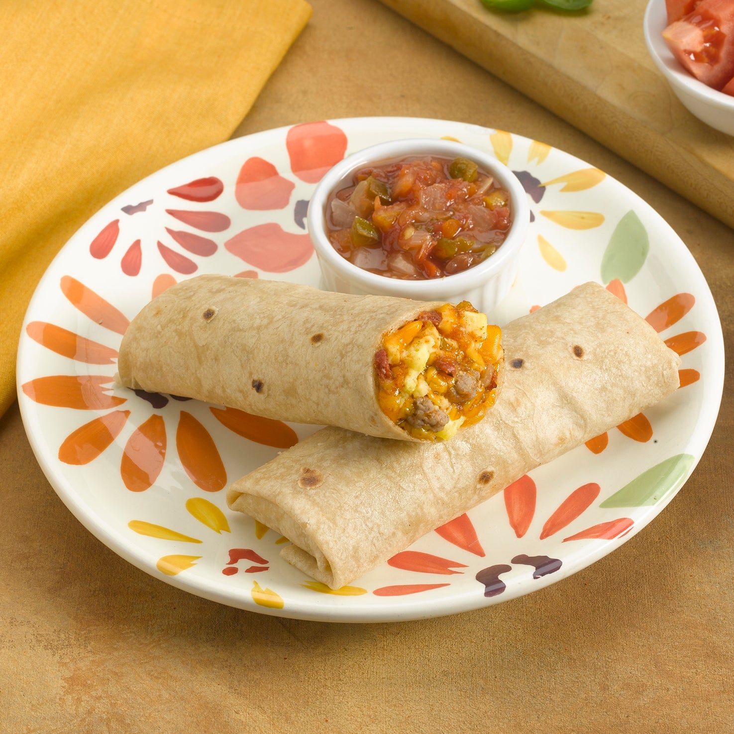 Los Cabos Egg & Cheese Potato Sausage Crumble 2.5 Ounce Size - 72 Per Case.