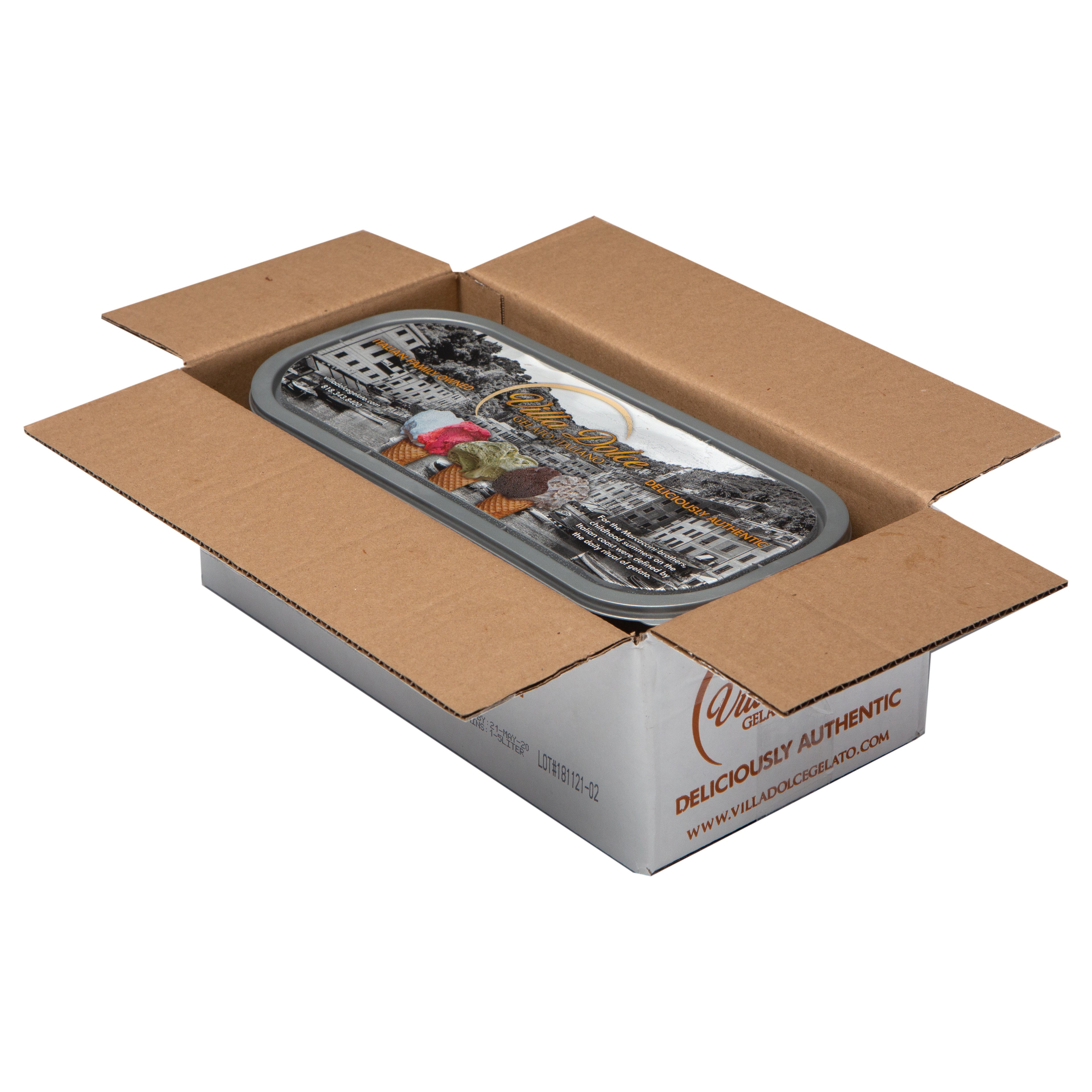 Villa Dolce Belgian Dark Chocolate Gelato 5 Liter - 1 Per Case.