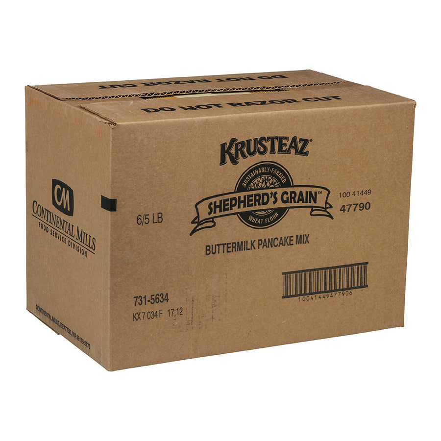 Shepherd's Grain Krusteaz Professional Buttermilk Pancake Mix 80 Ounce Size - 6 Per Case.