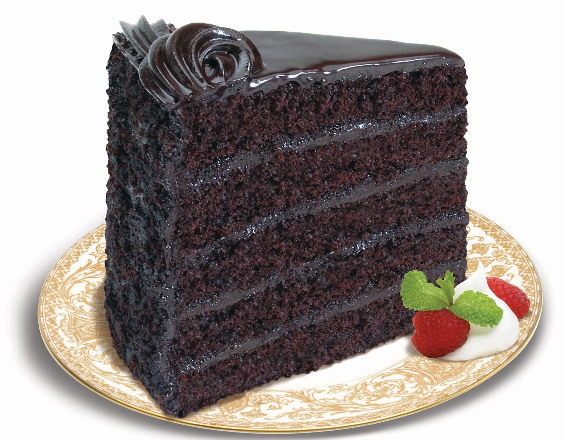 Love And Quiches Layer Colossal Chocolate Cake 6.75 Pound Each - 8 Per Case.