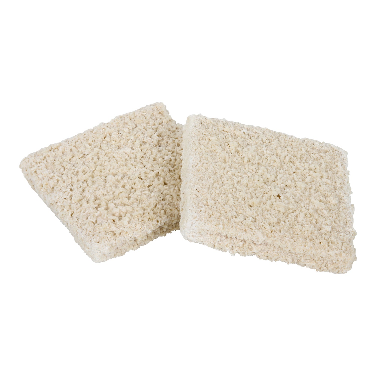 Crunchy Breaded Cod Squares Min Portions 10 Pound Each - 1 Per Case.