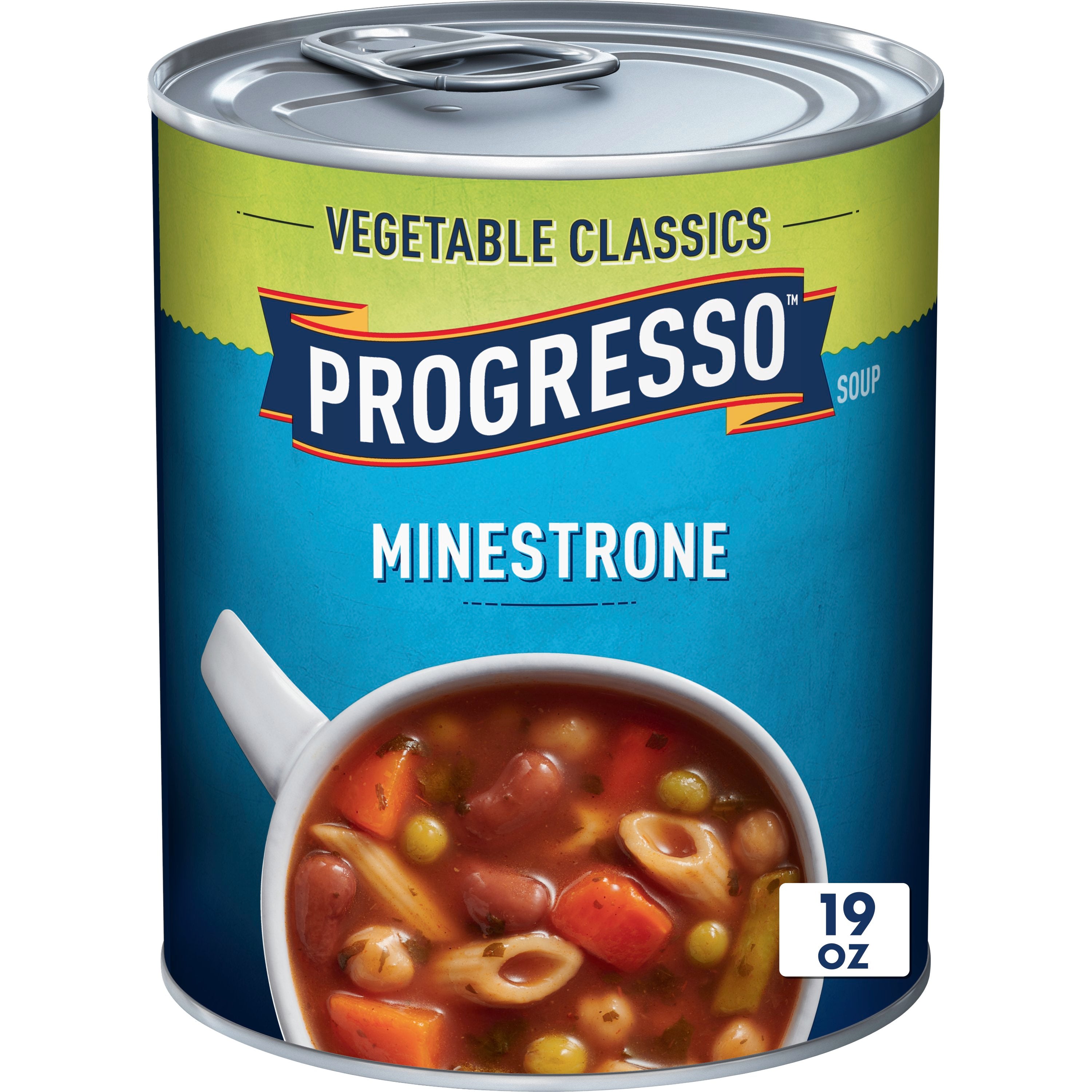 Progresso Soup Vegetable Minestrone 19 Ounce Size - 12 Per Case.