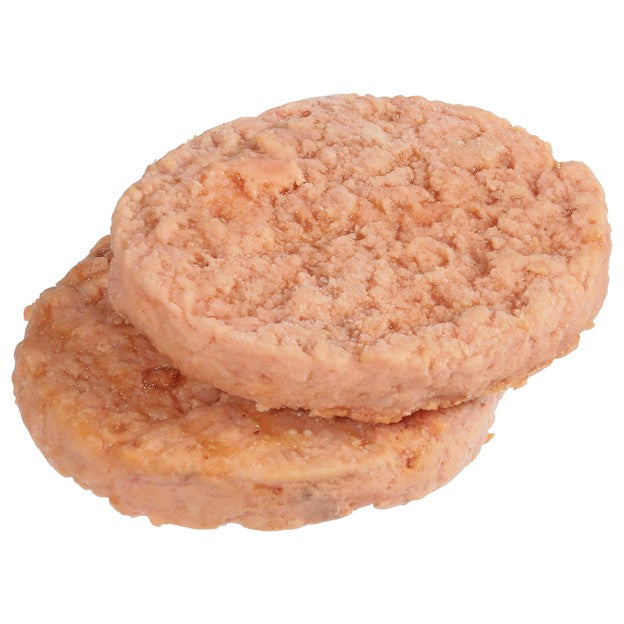 Trident Seafoods 4 Ounce Boneless Skinless Parfried Alaskan Salmon Burger 3 Pound Each - 12 Per Case.
