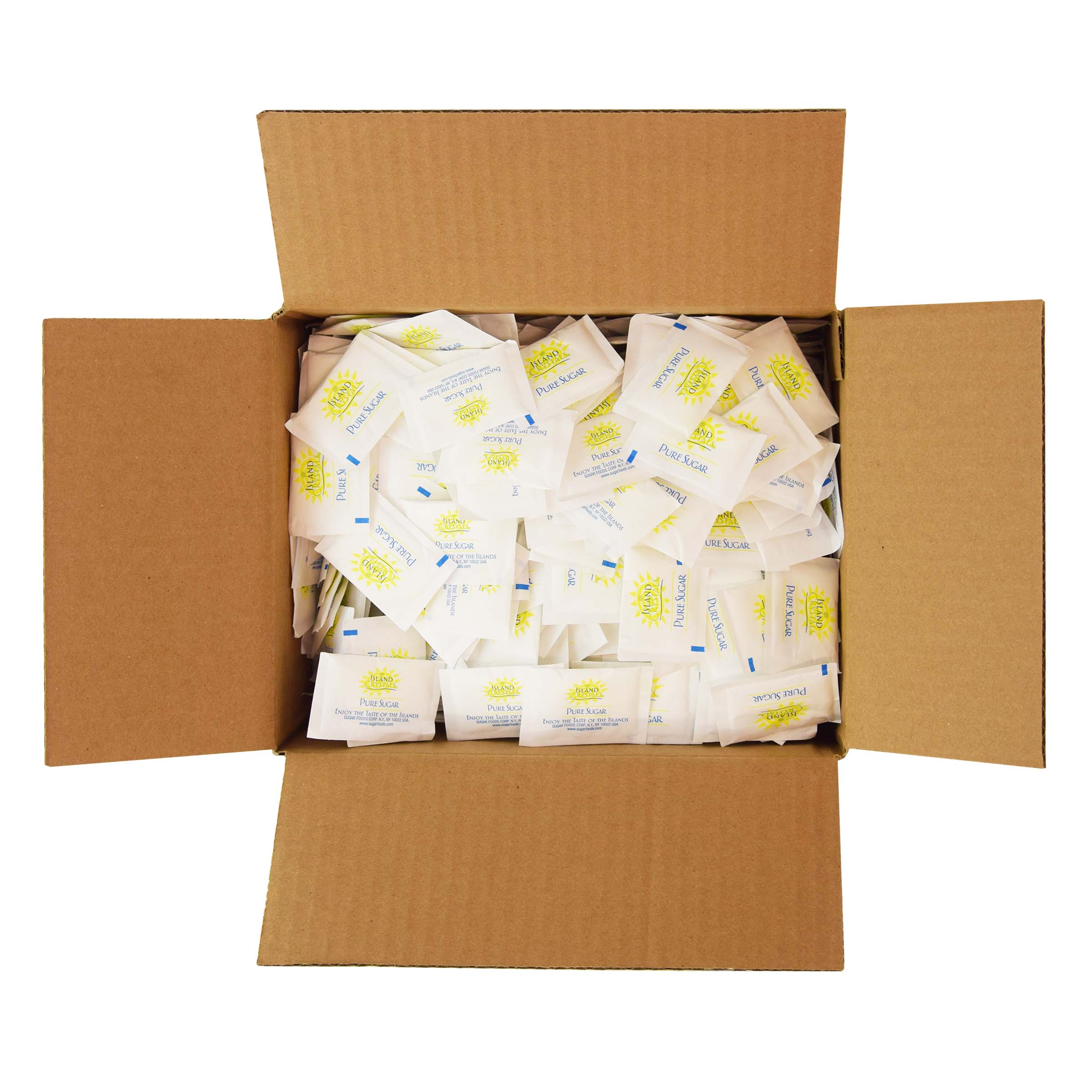 Island Crystals Sugar Packet Mil 0.1 Ounce Size - 2000 Per Case.