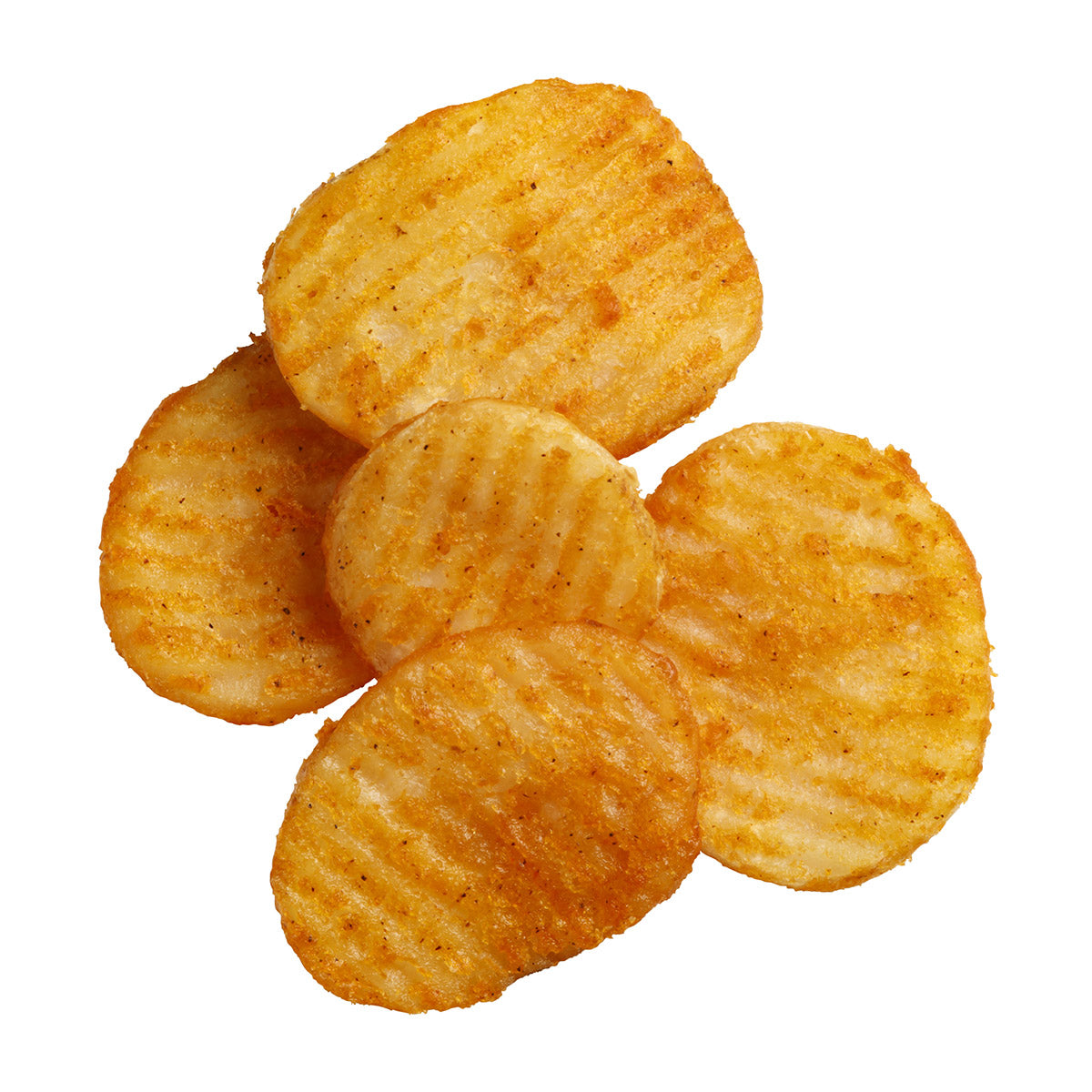 Simplot Seasonedcrisp Delivery 4" Savory Battered Slice Skin On 4 Pound Each - 6 Per Case.