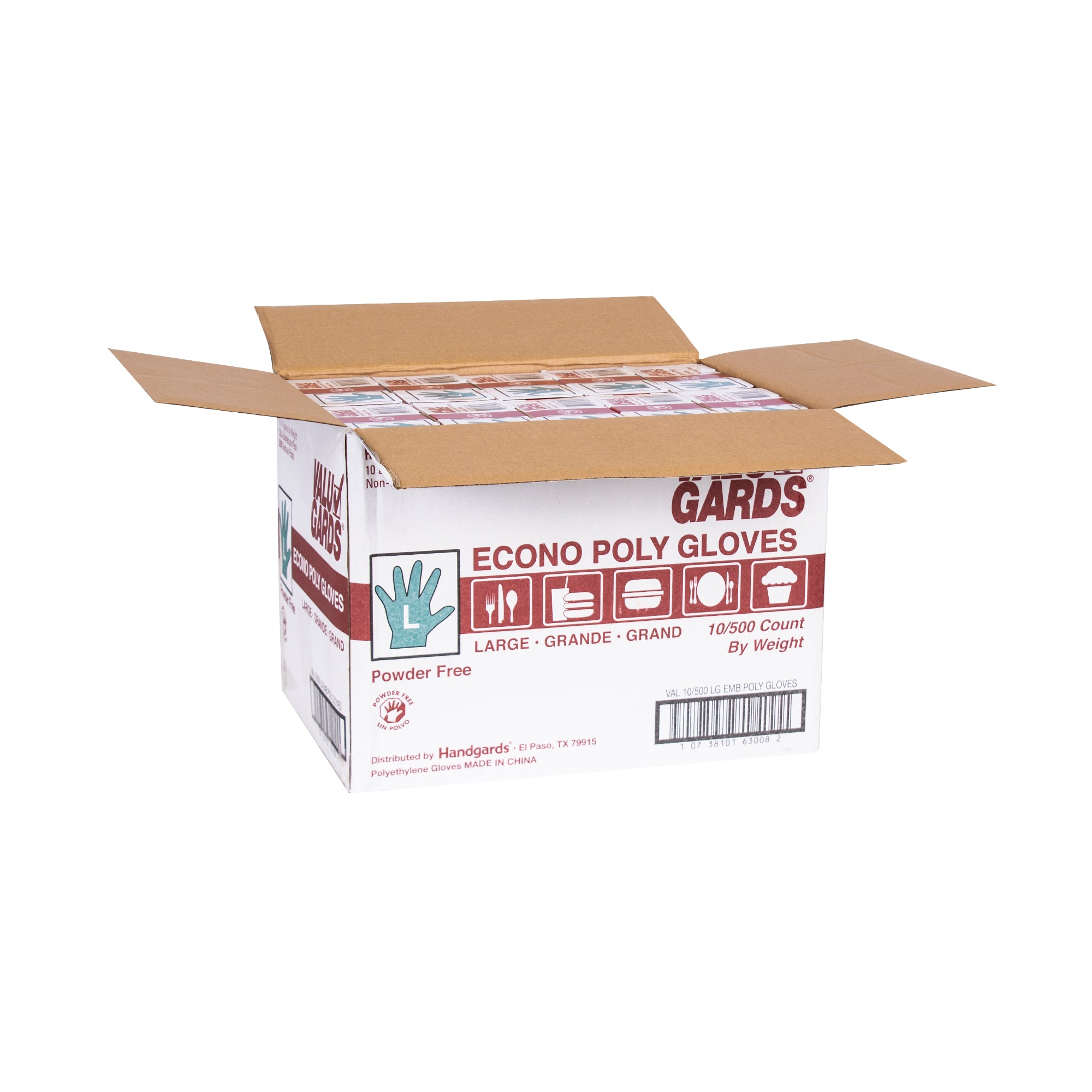 Glove Poly Large 500 Each - 10 Per Case.