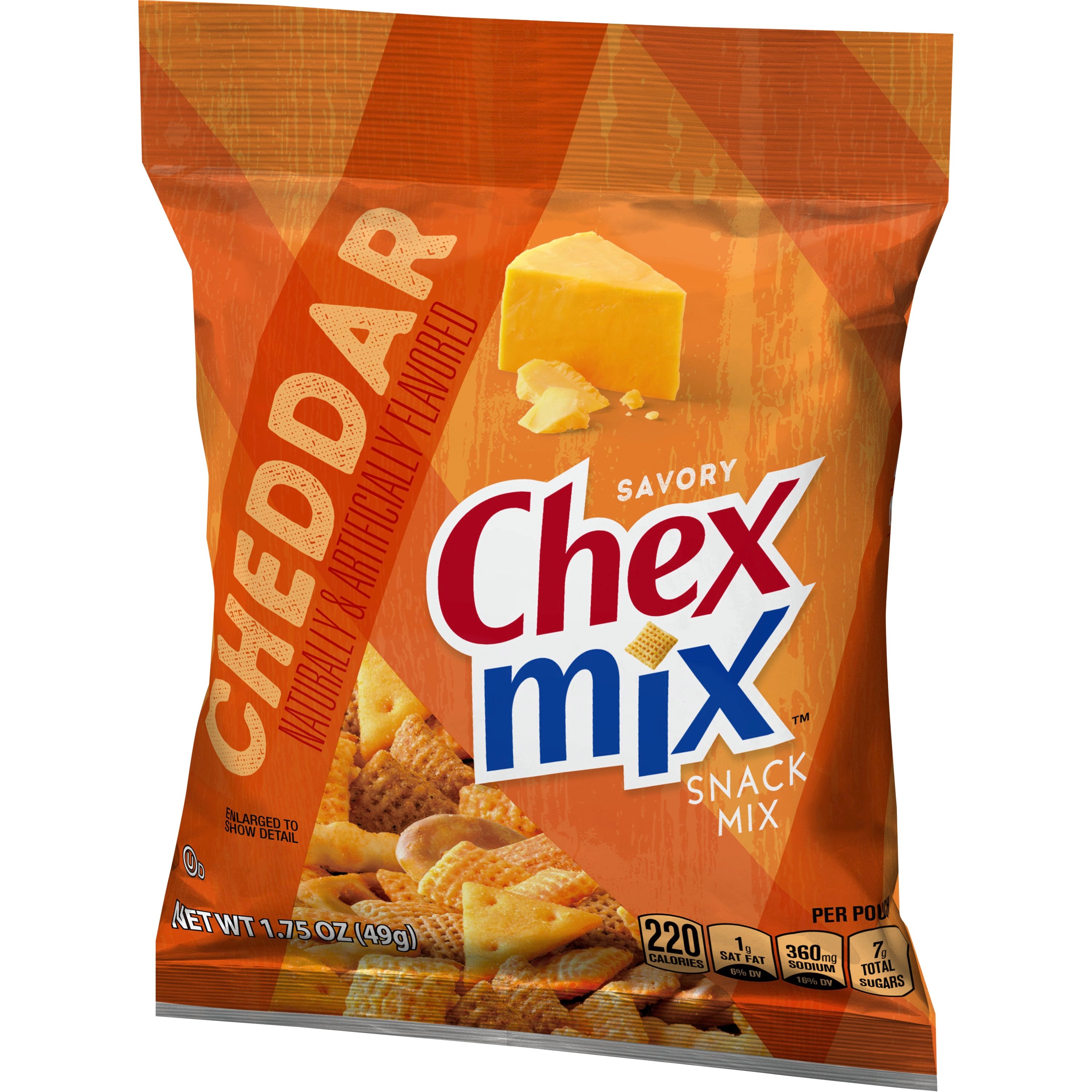 Chex Mix™ Snack Mix Single Serve Cheddar 1.75 Ounce Size - 60 Per Case.
