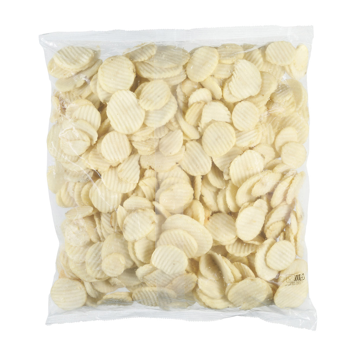 Simplot Traditional 4" Cottage Crinkle Cutslices Skin On 5 Pound Each - 6 Per Case.