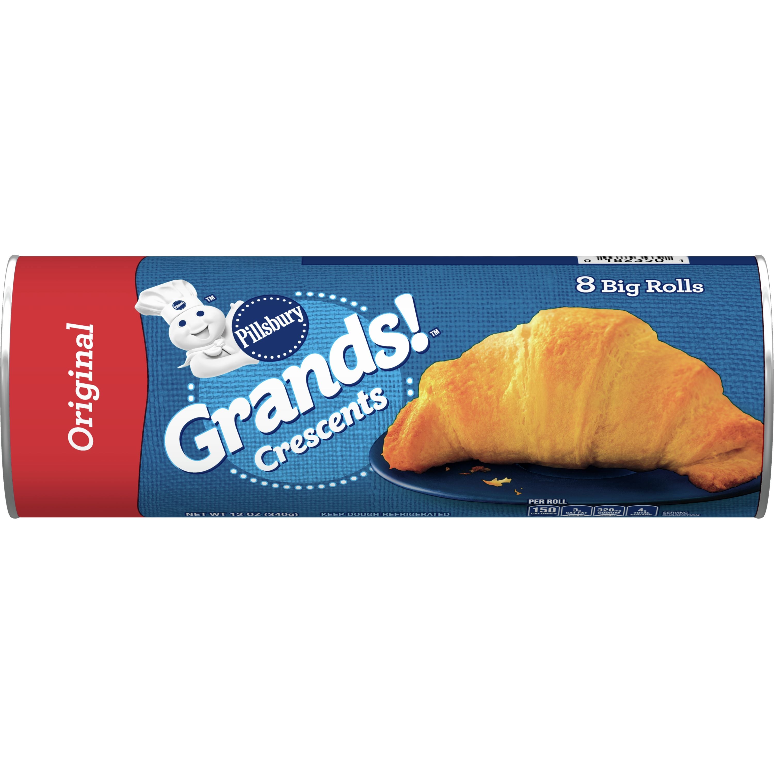 Pillsbury Grands Crescent Big & Flaky Unbaked Crescent Dinner Rolls 12 Ounce Size - 12 Per Case.