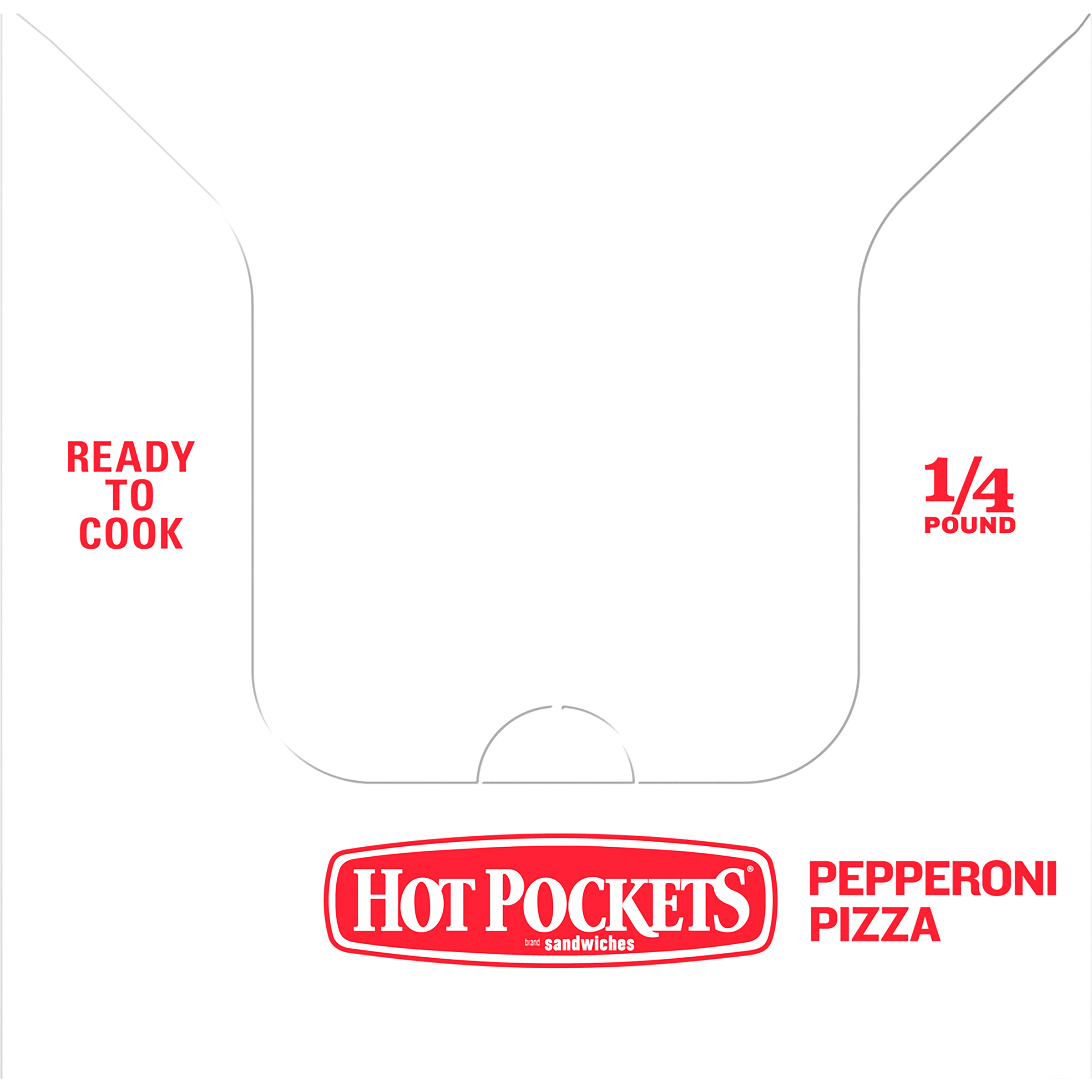 Hot Pockets Pepperoni Pizza 4 Ounce Size - 30 Per Case.