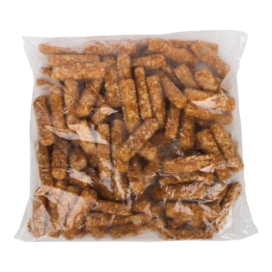 Pollock Oven Ready Whole Grain Breaded Baja Fish Sticks 10 Pound Each - 1 Per Case.