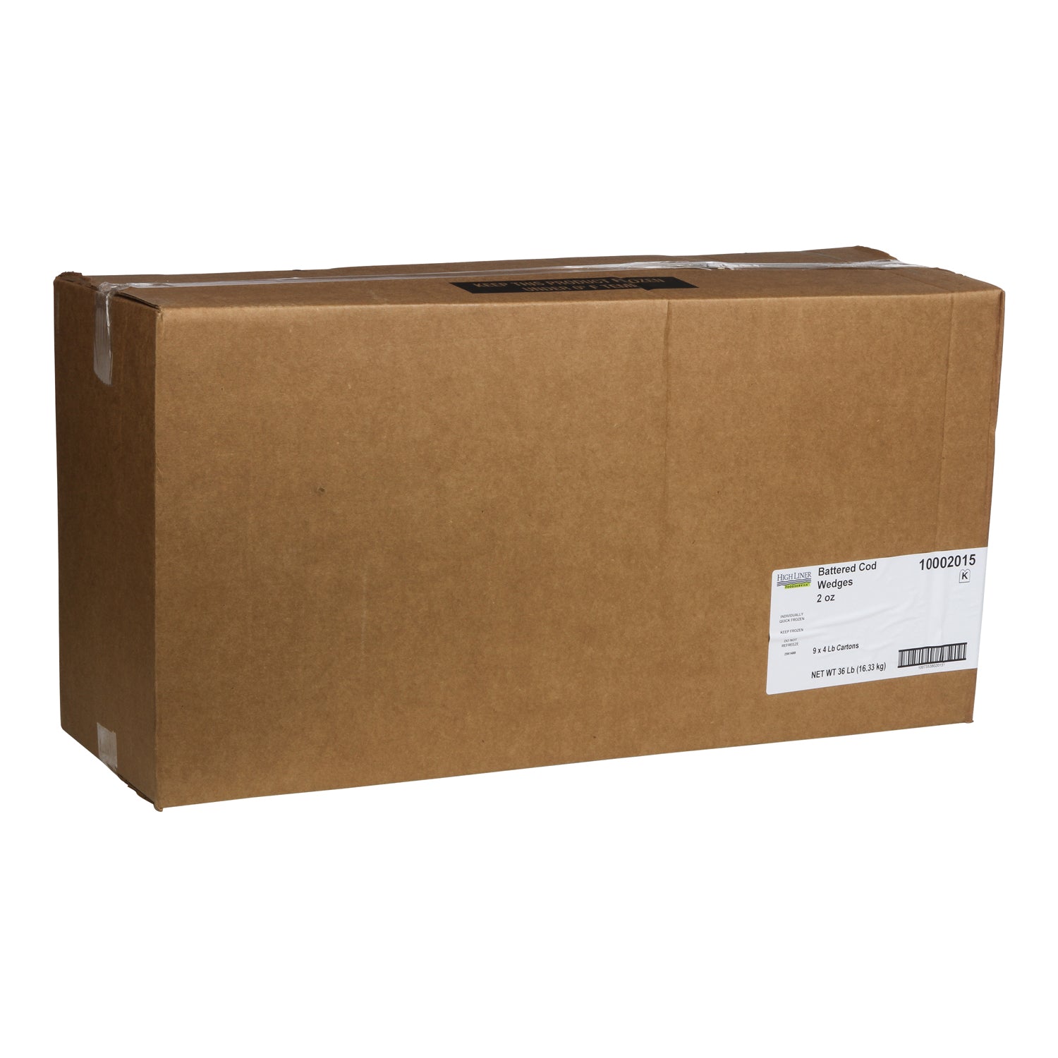 Battered Cod Wedges Cash & Carry 4 Pound Each - 9 Per Case.