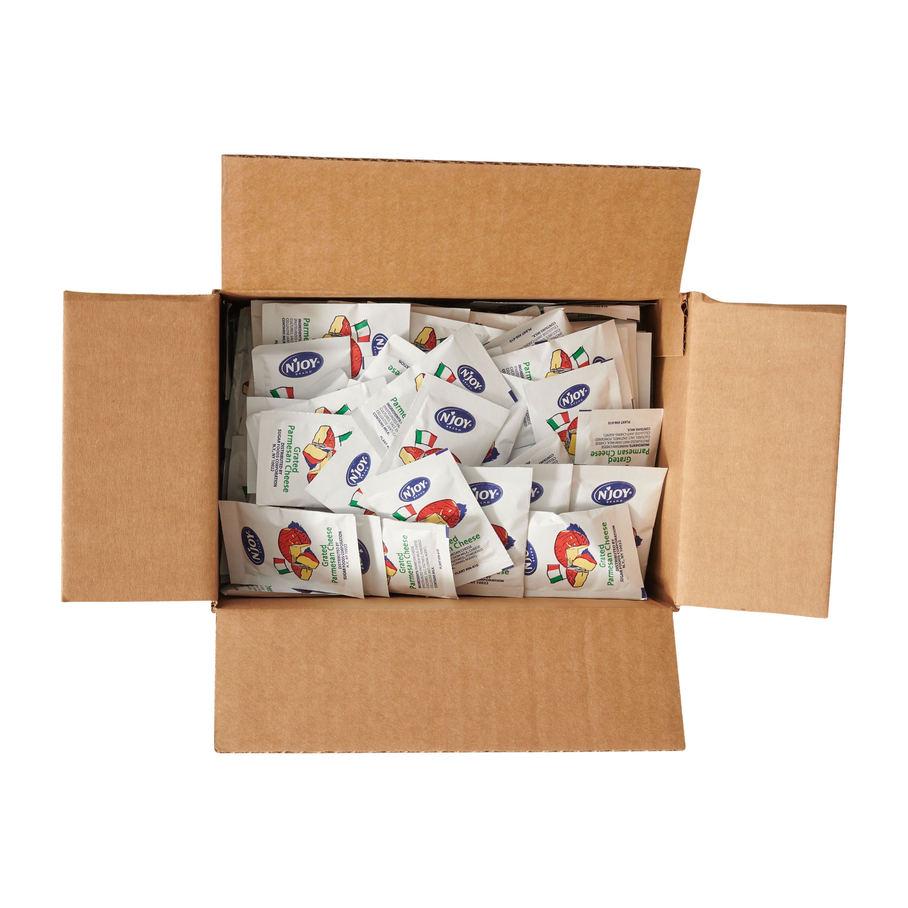 N'joy Cheese Parmesan 3.5 Grams Each - 1.54 Pound Per Case.